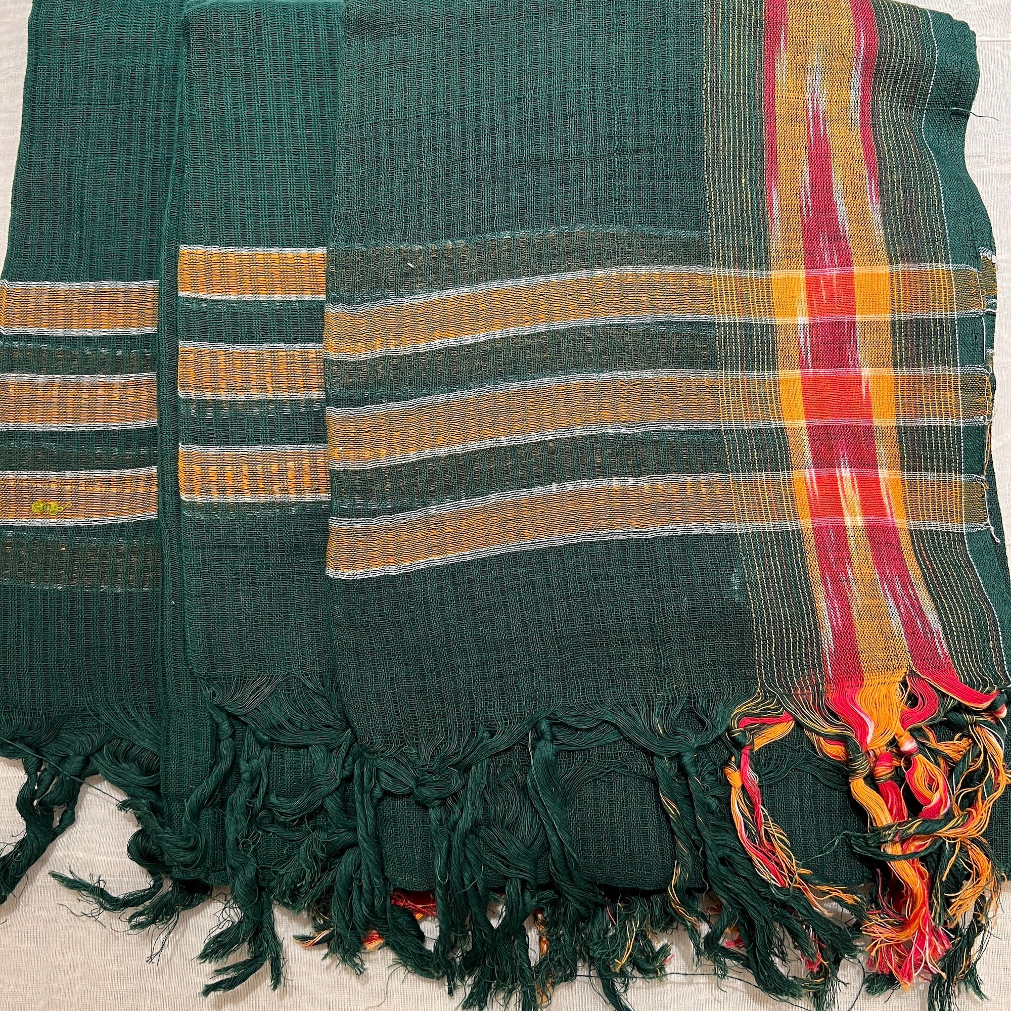 Handwoven Ikat Scarves-5 Colors - Vintage India NYC