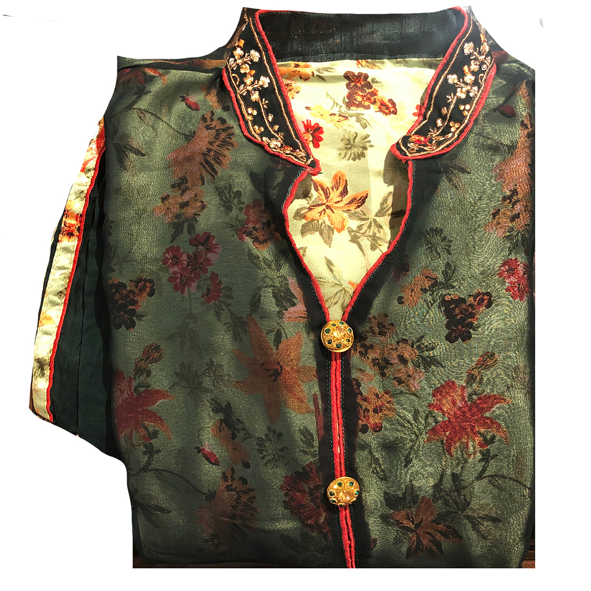 PK Floral Salwar Suit - Vintage India NYC