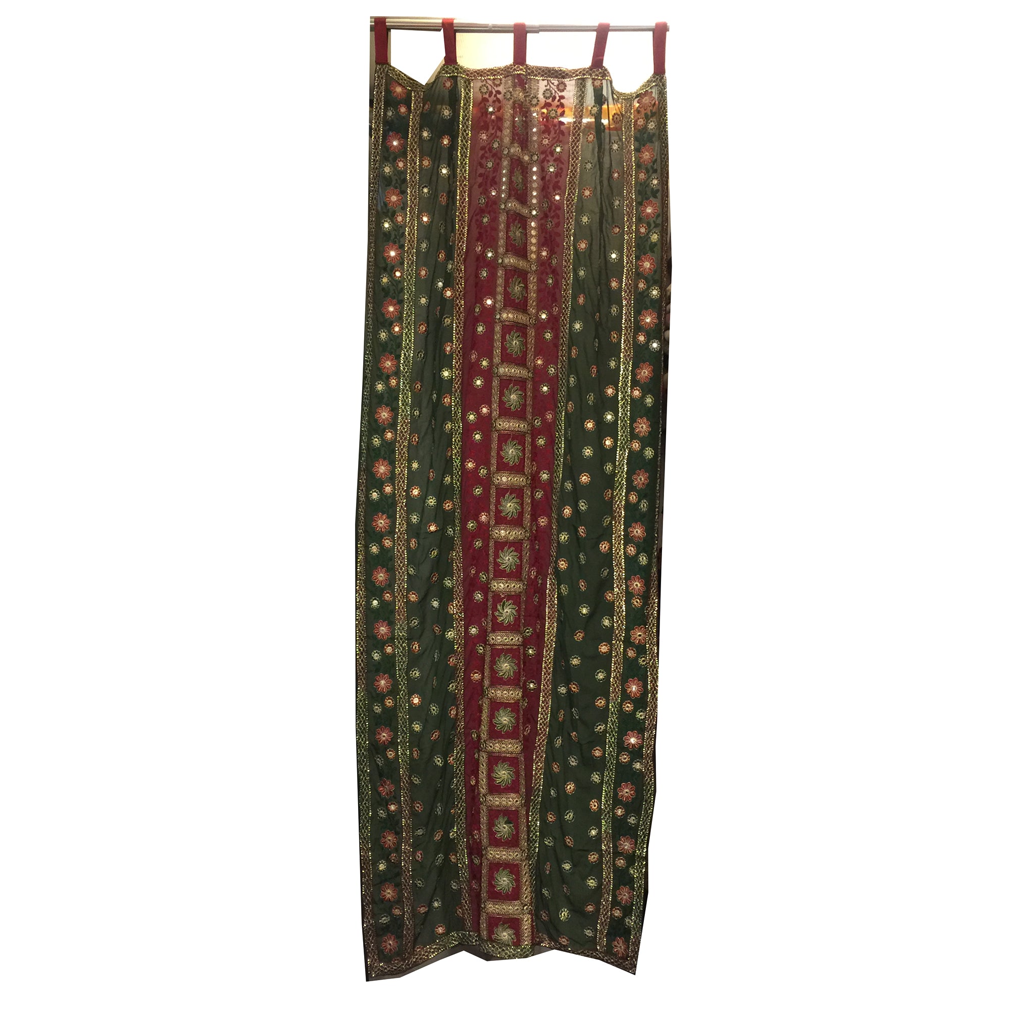 Single Curtains-Reds - Vintage India NYC