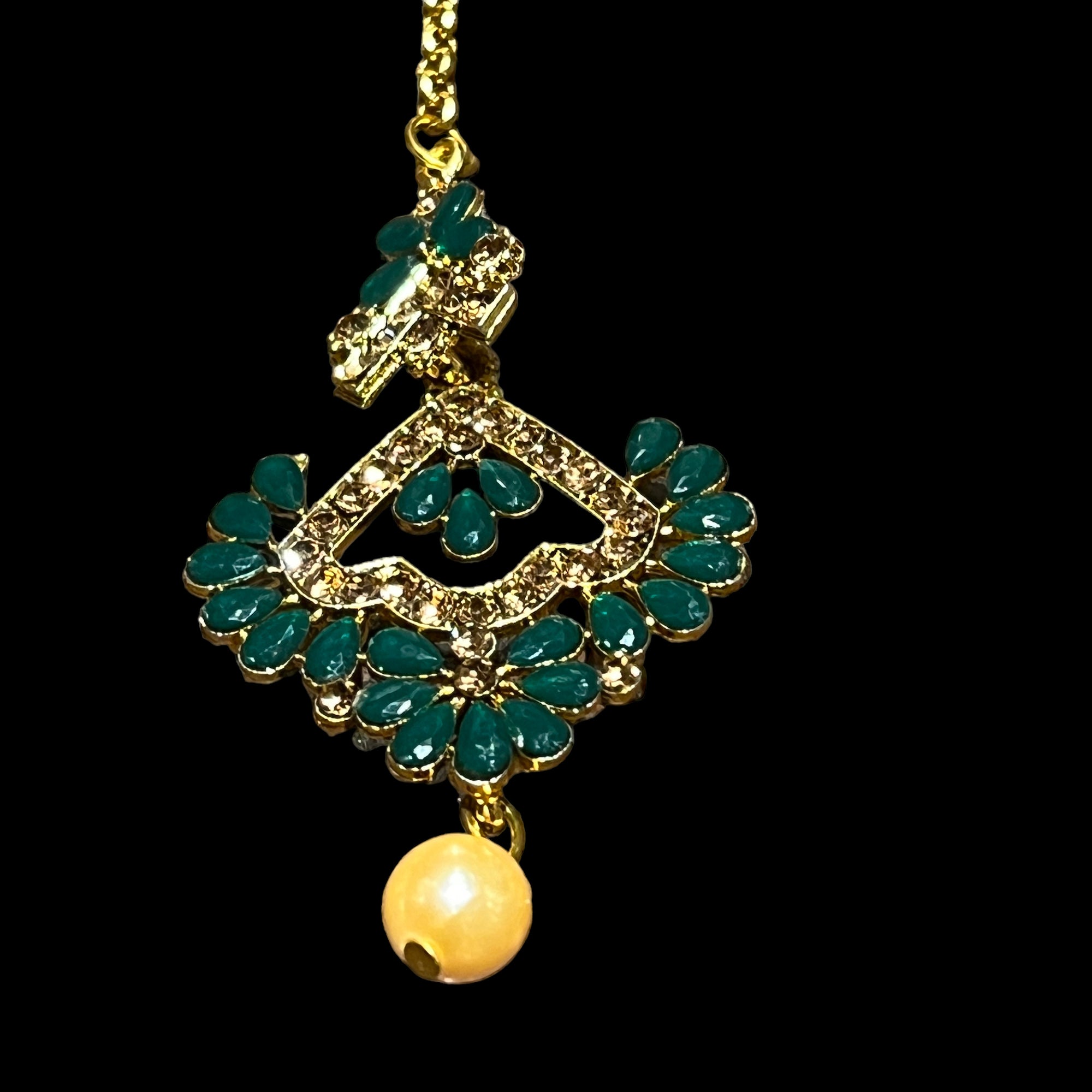 Flower Petal Maang Tikkas-6 Colors - Vintage India NYC