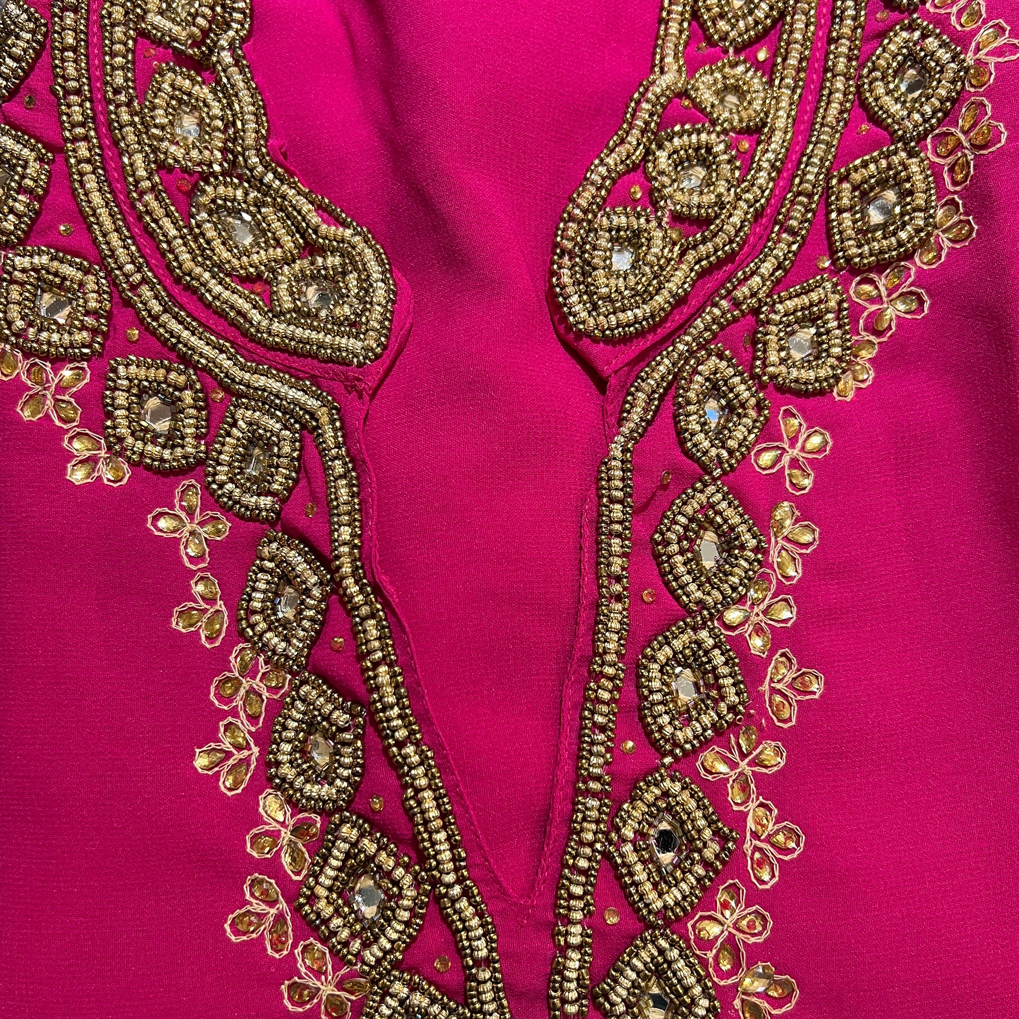 DT Georgette Kurti Size 48 - Vintage India NYC