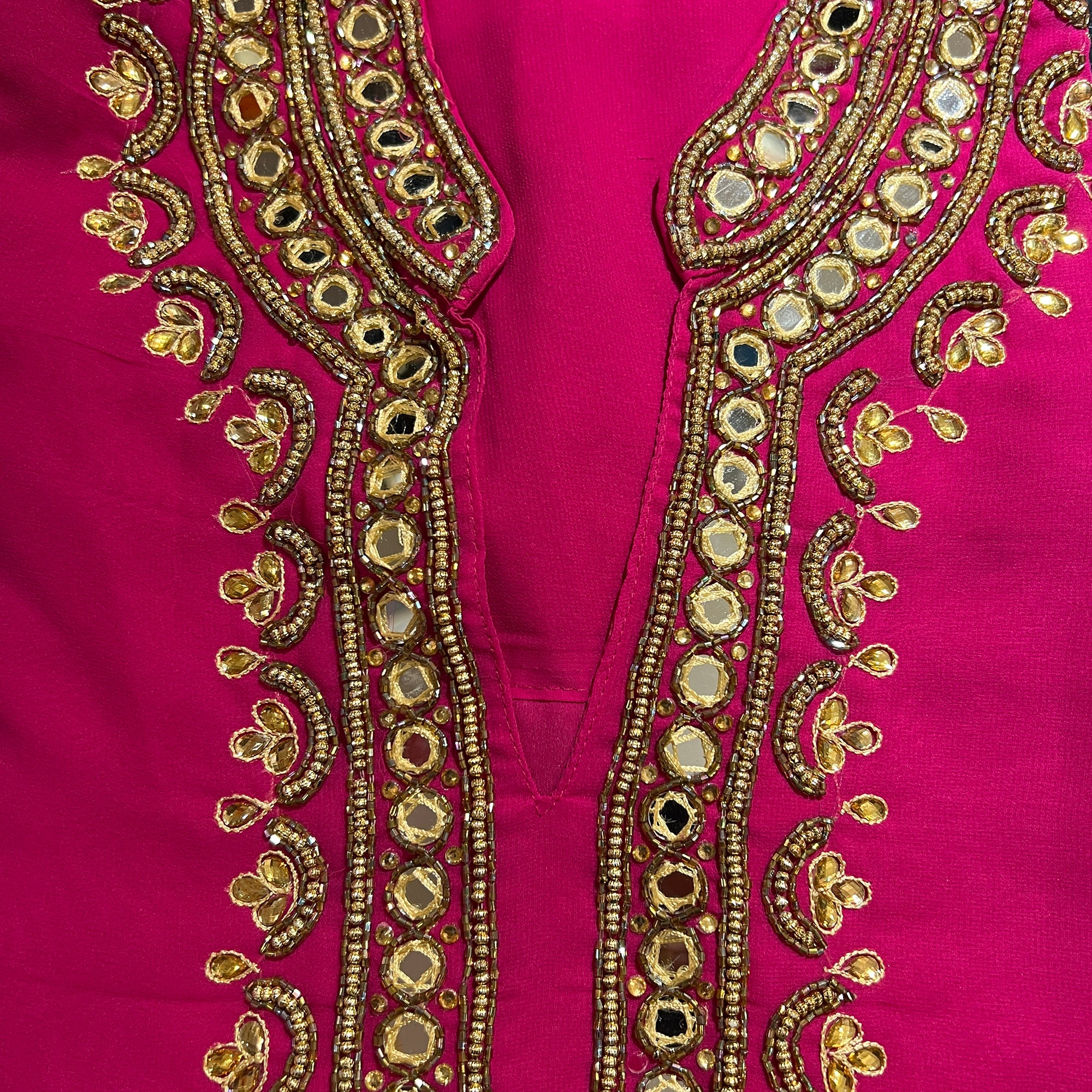 DT Georgette Kurti Size 38 - Vintage India NYC