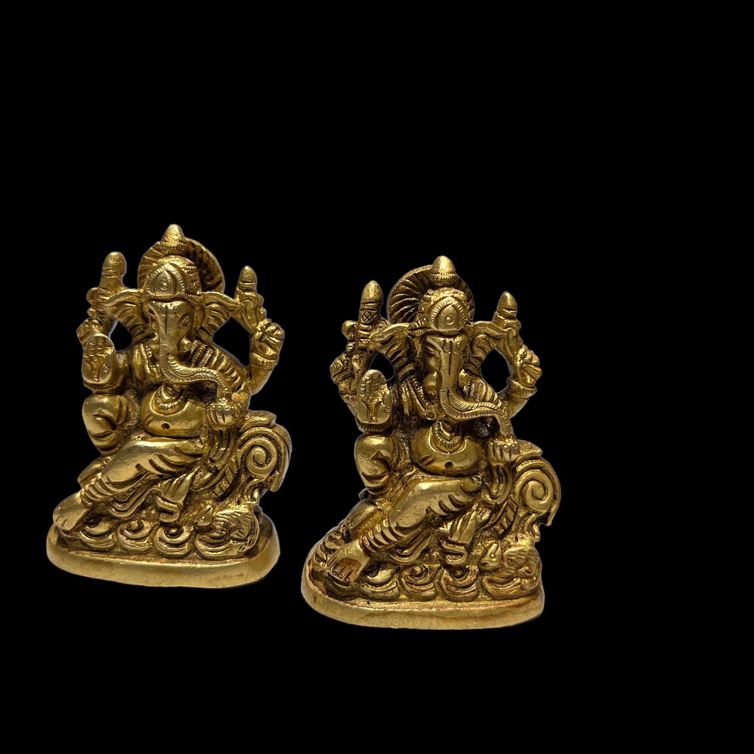 GM Brass Ganesh 163-2.5in - Vintage India NYC