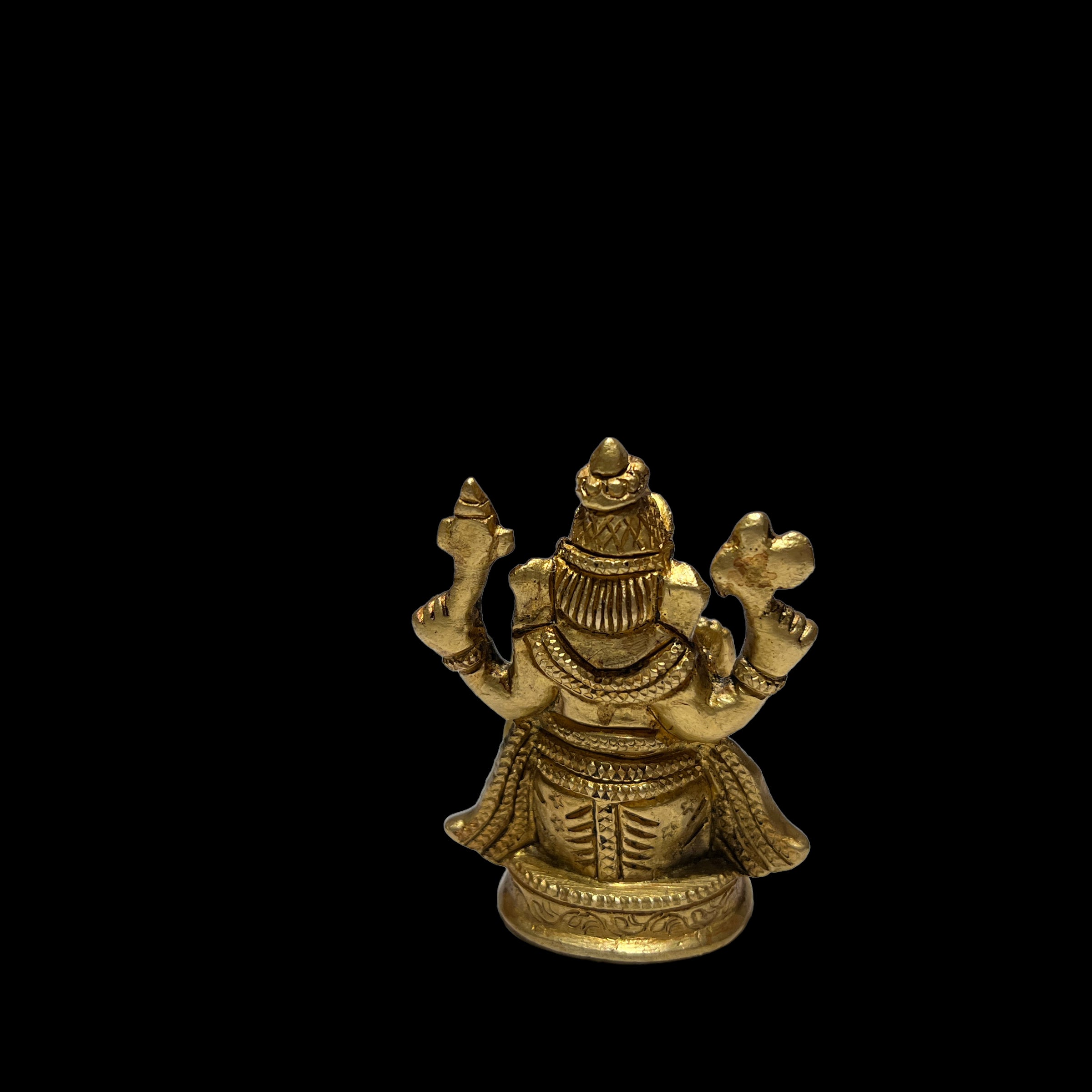 GM Brass Ganesh 188-2.5in - Vintage India NYC