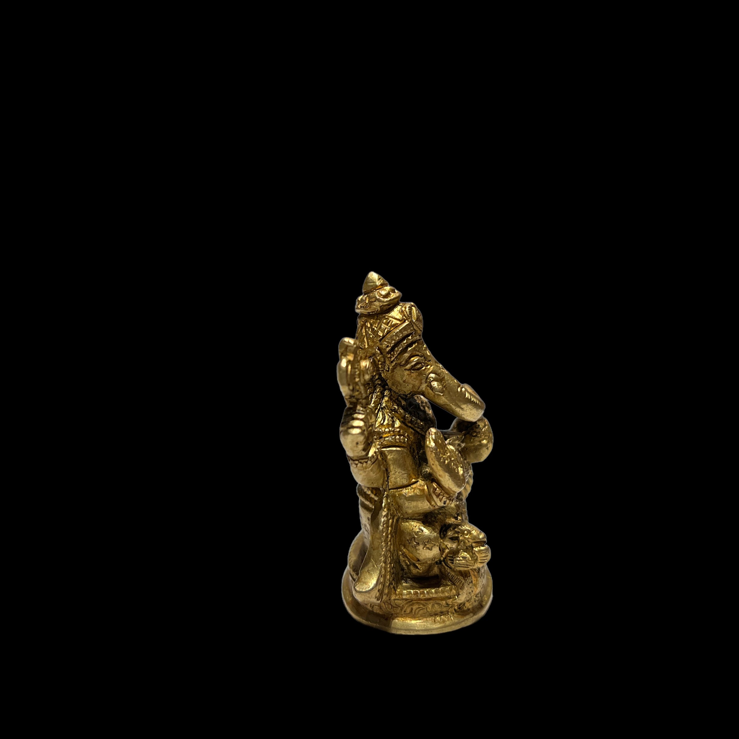 GM Brass Ganesh 188-2.5in - Vintage India NYC