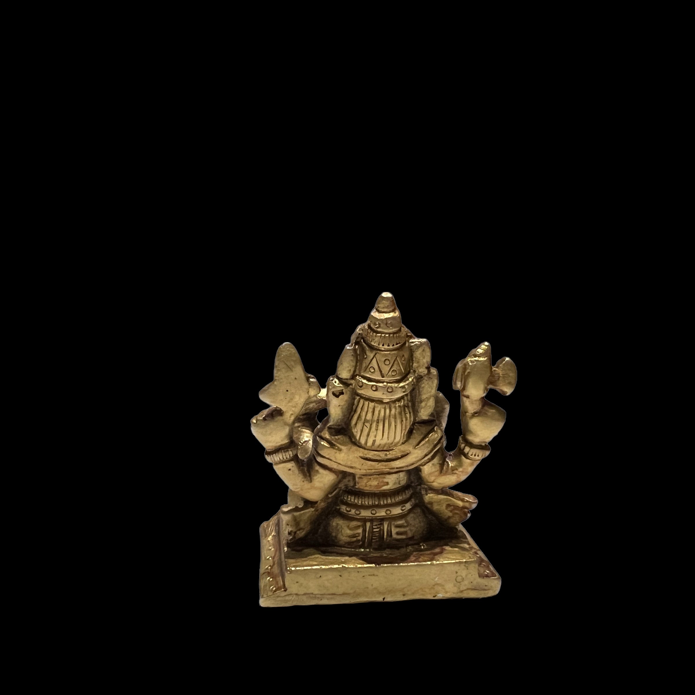 GM Bronze Ganesh 238 Statue - Vintage India NYC