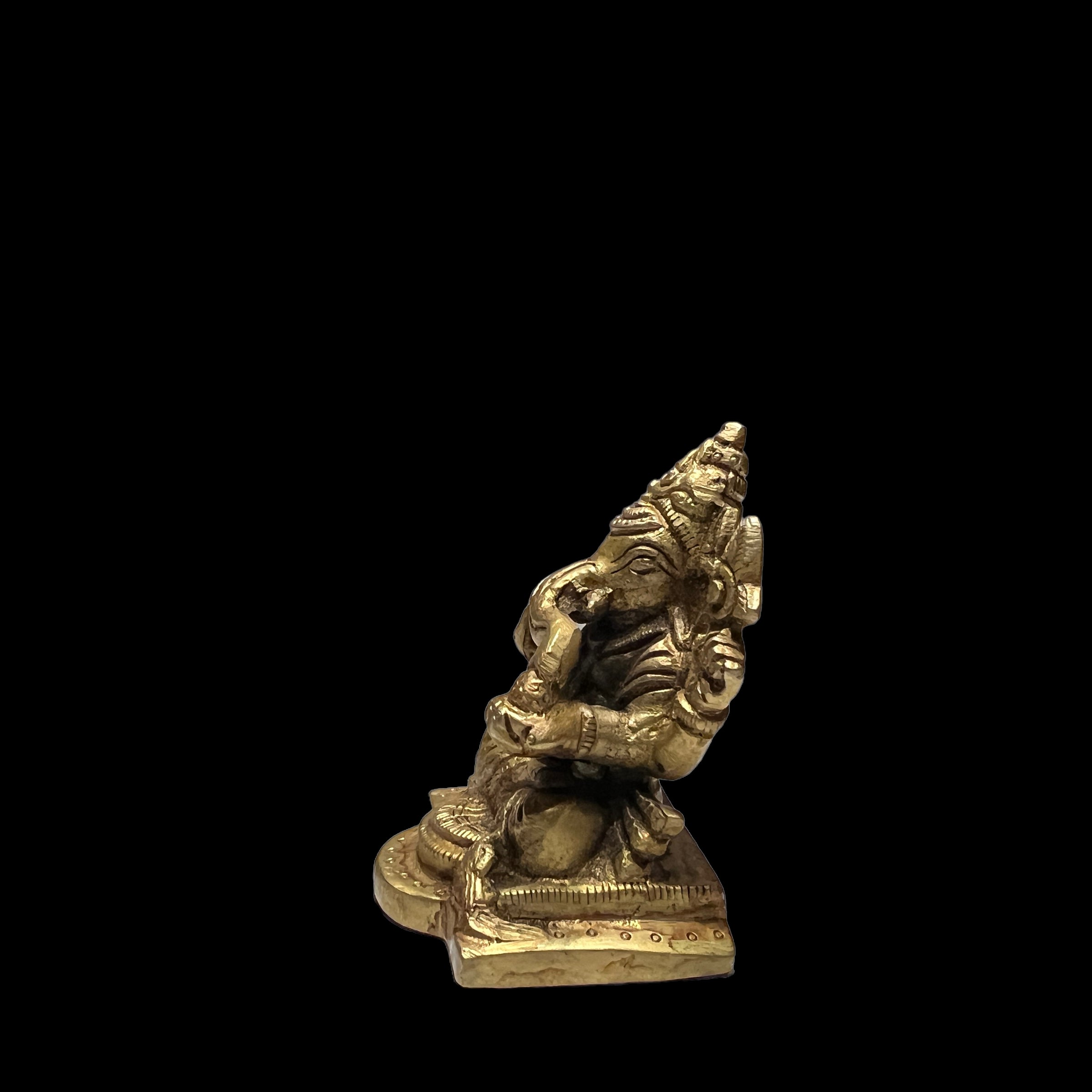 GM Bronze Ganesh 238 Statue - Vintage India NYC