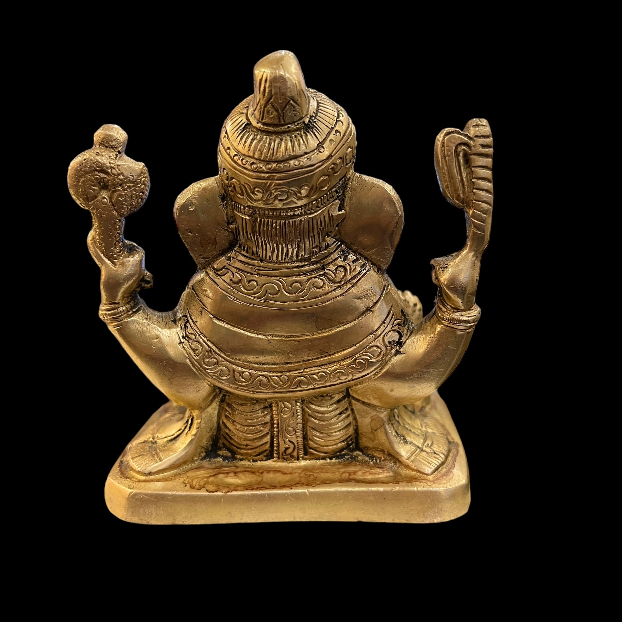 GM Bronze Ganesh 880 Statue - Vintage India NYC