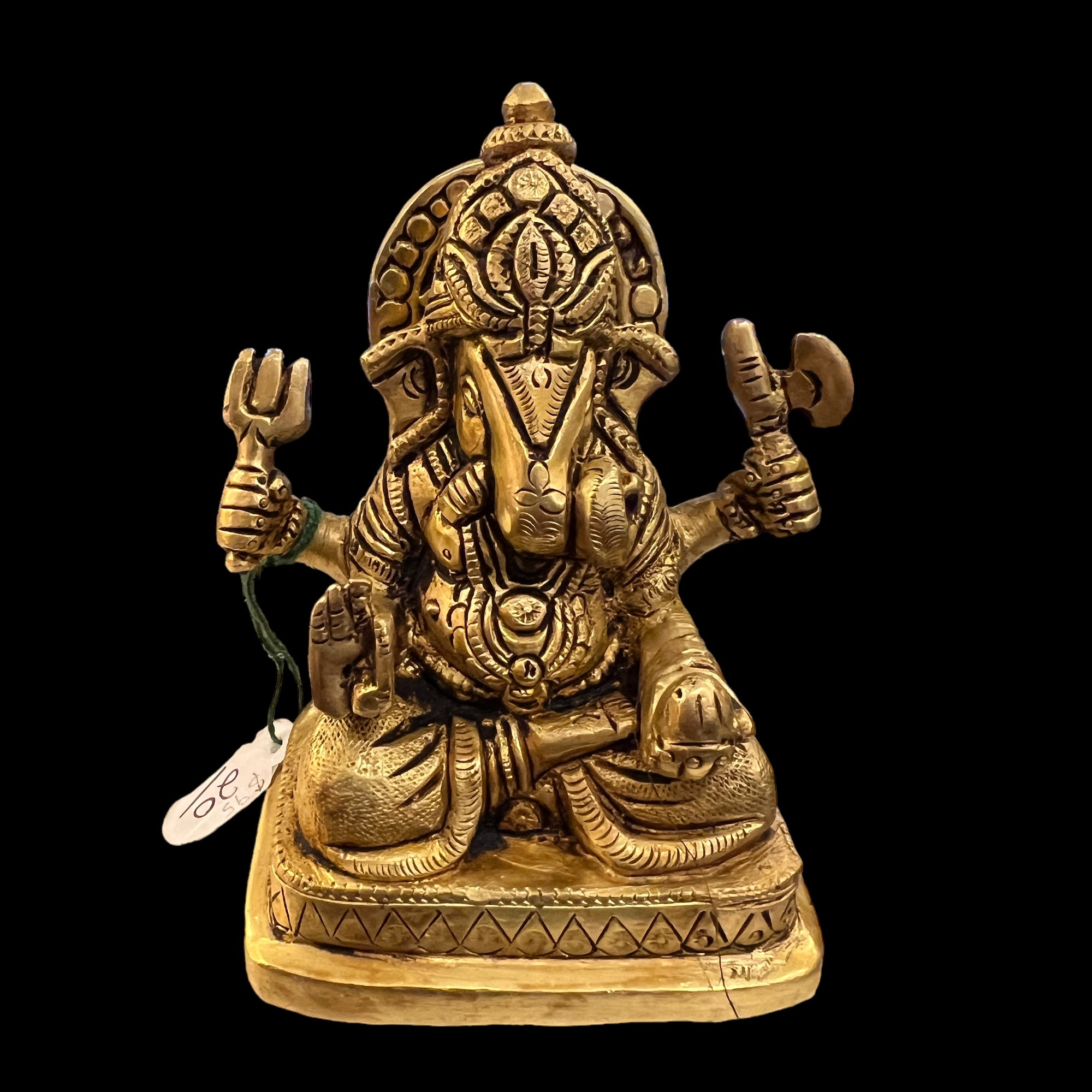 GM Bronze Ganesh 906 Statue - Vintage India NYC