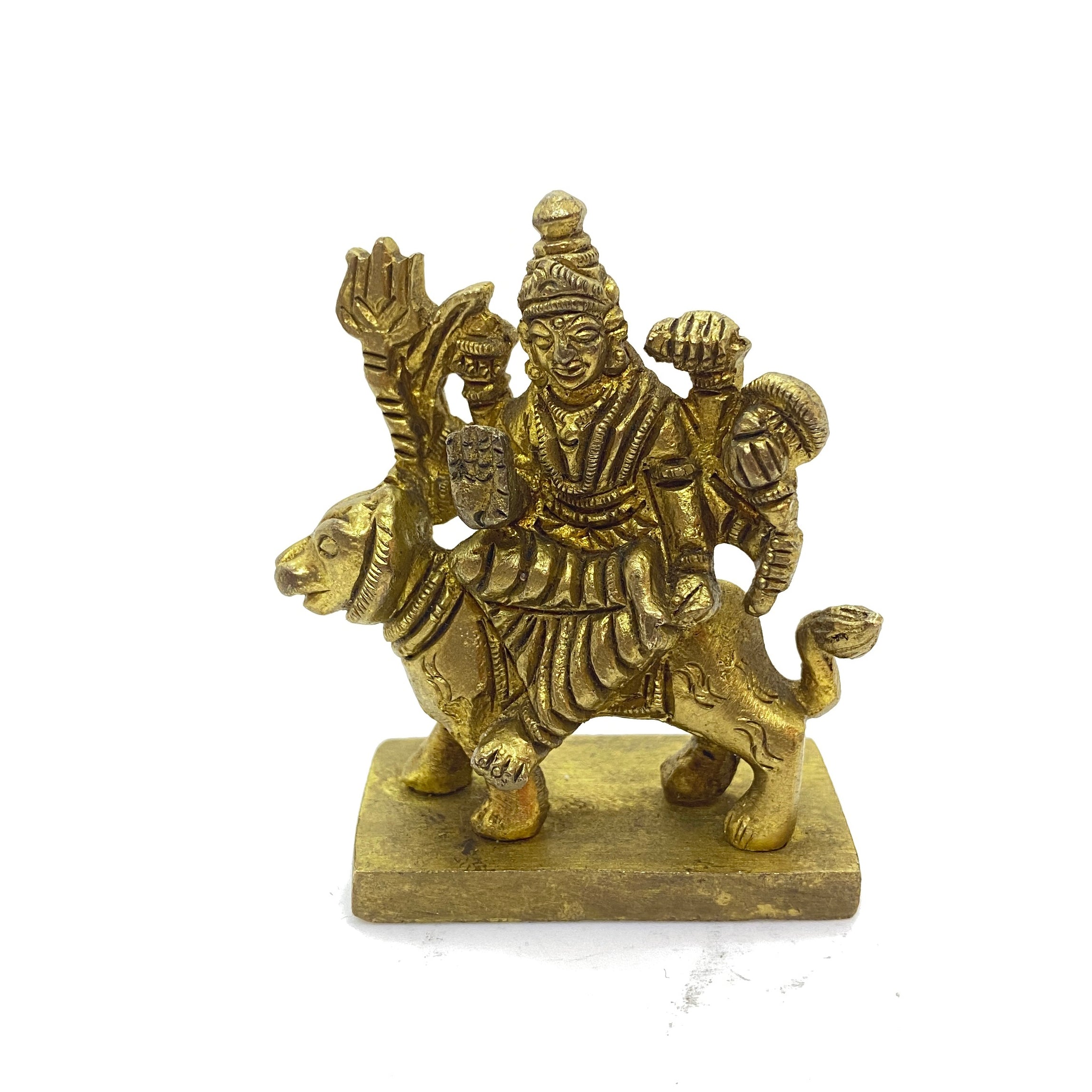 GM Brass Durga 2 in - Vintage India NYC