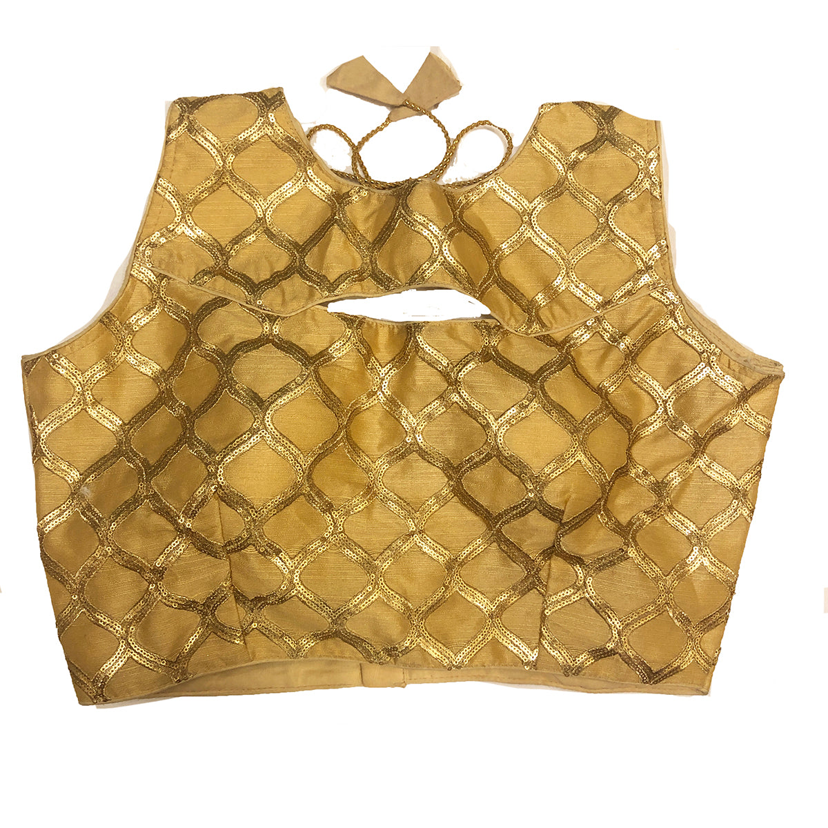 IE Gold Blouses-sleeveless - Vintage India NYC