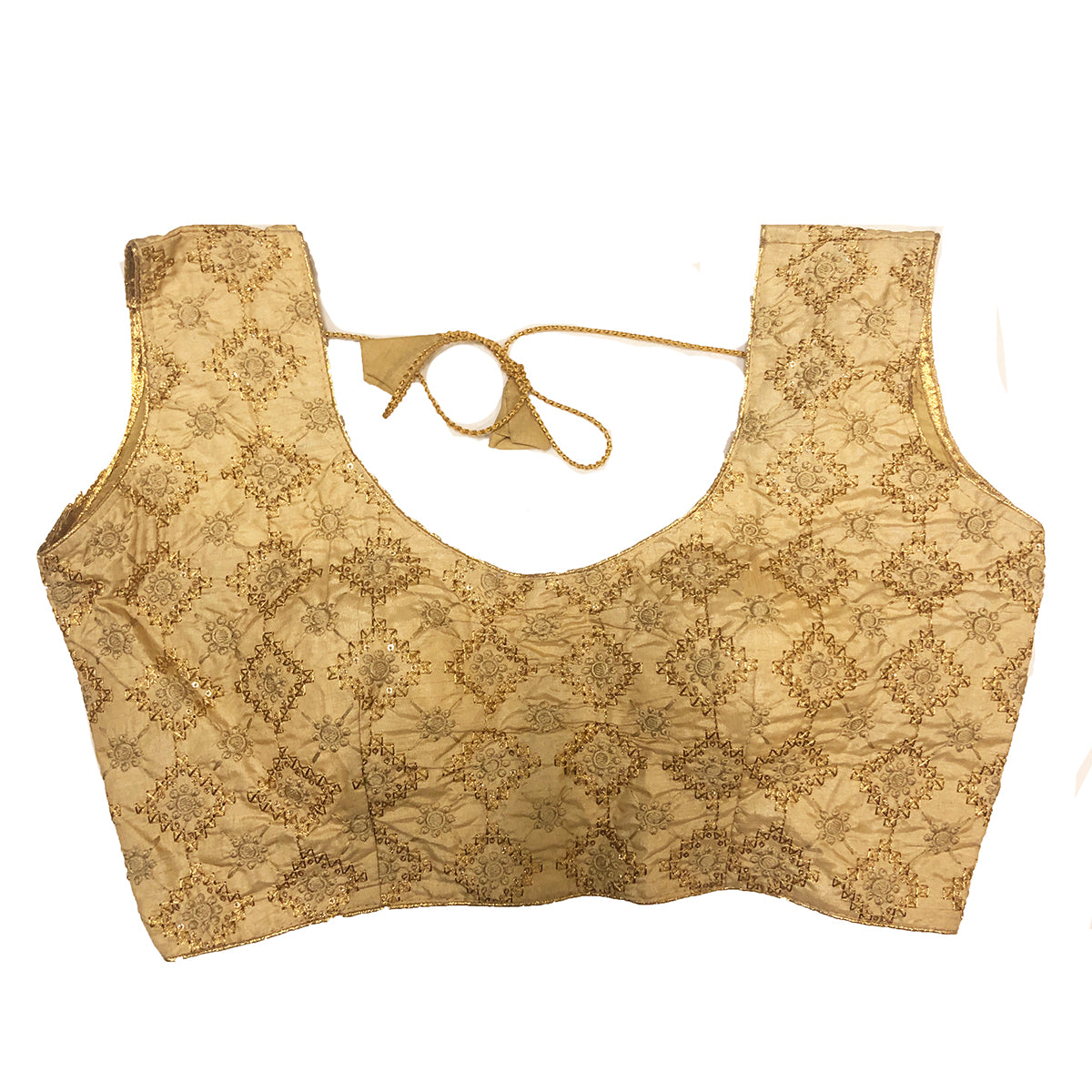 IE Gold Blouses-sleeveless - Vintage India NYC
