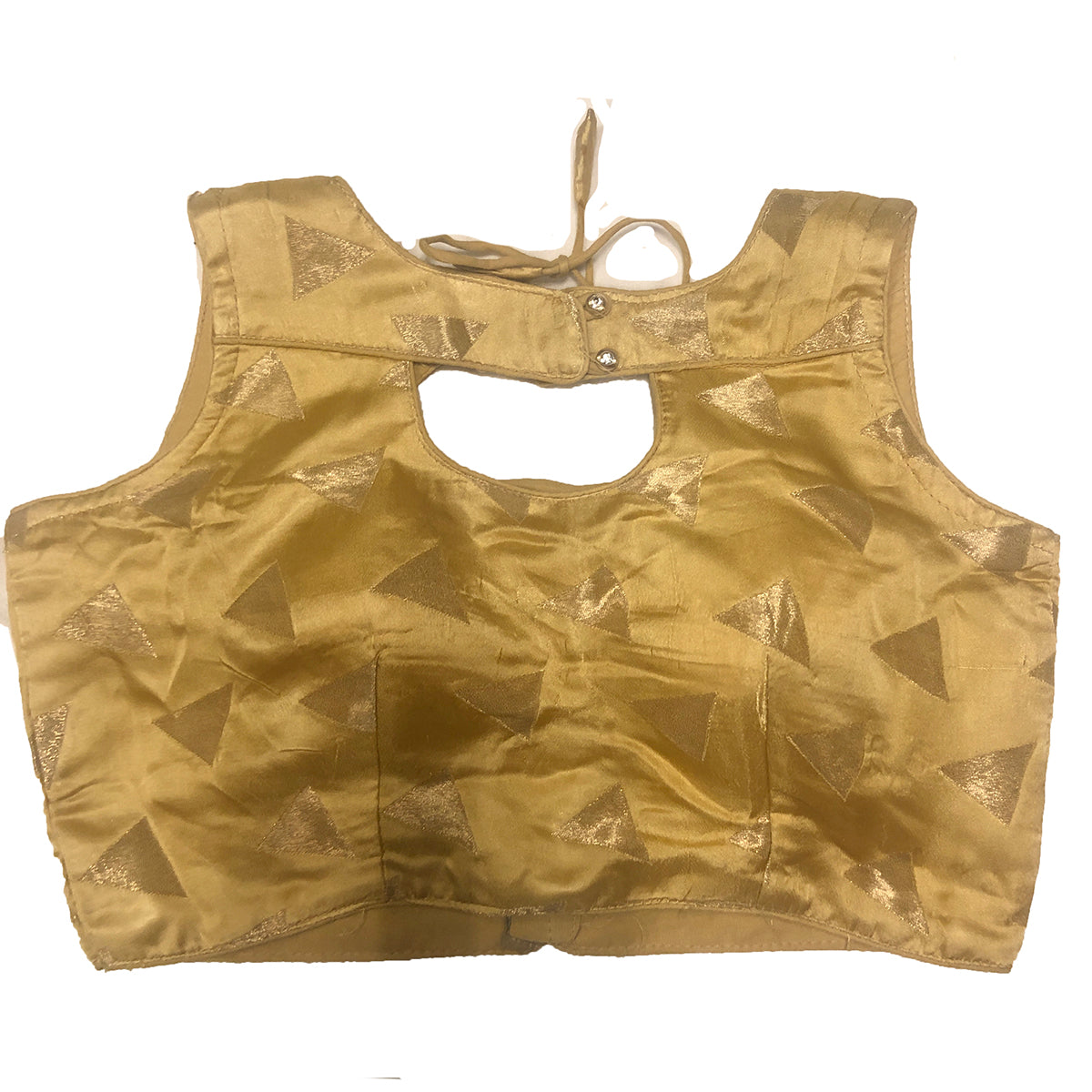 IE Gold Blouses-sleeveless - Vintage India NYC