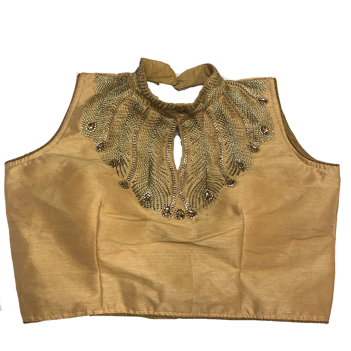 IE Gold Blouses-sleeveless - Vintage India NYC