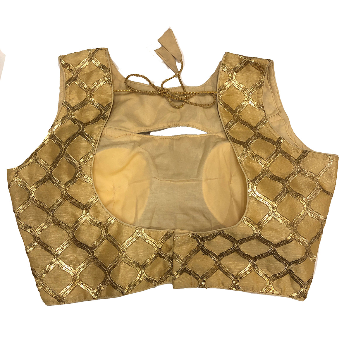 IE Gold Blouses-sleeveless - Vintage India NYC