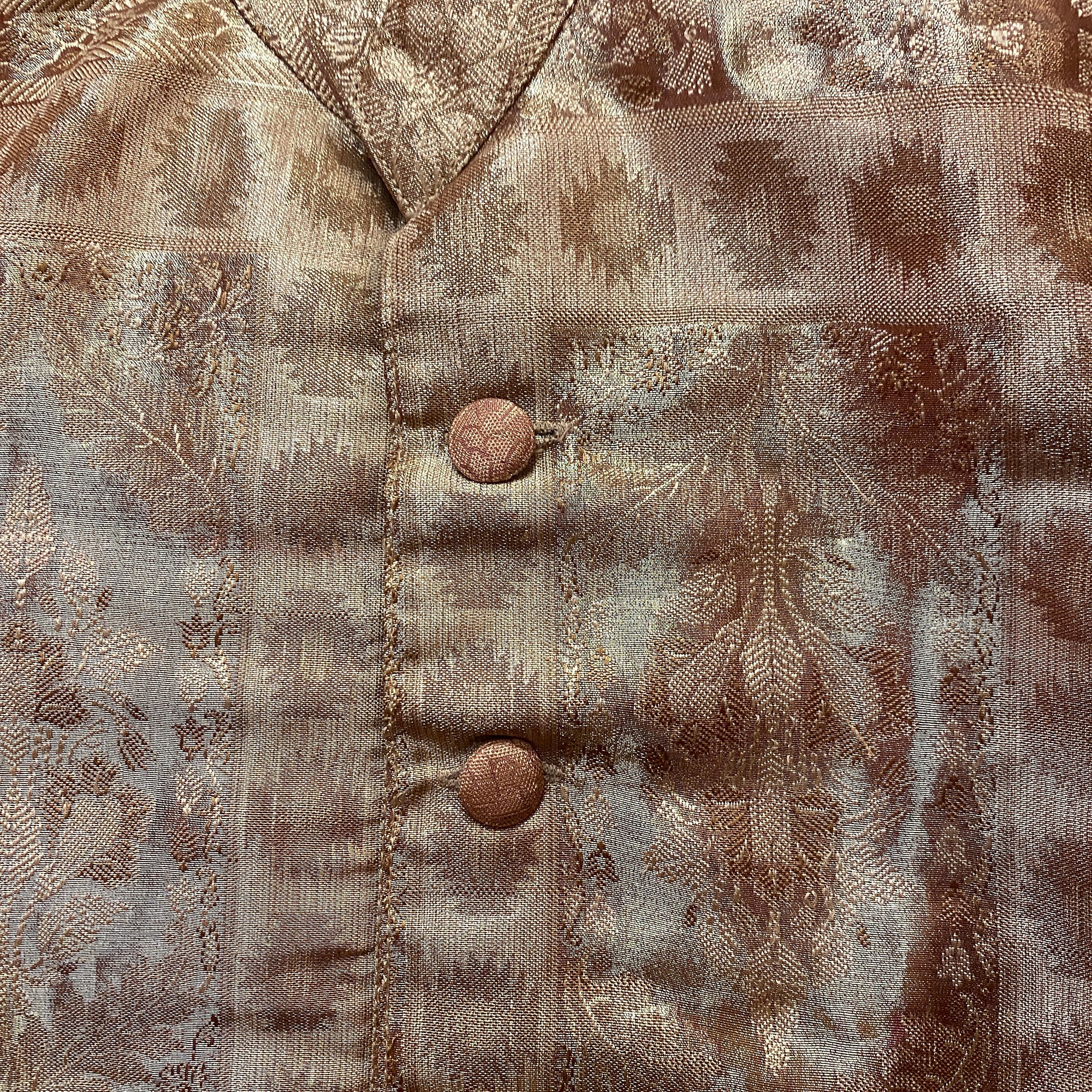 Boys Gold Brocade Sherwani - Vintage India NYC