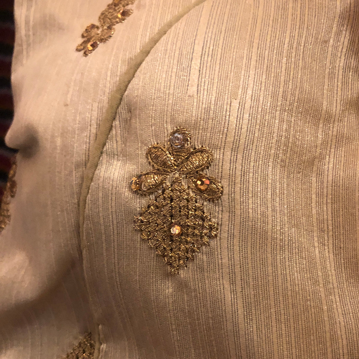 IE Gold Buti Choli Blouse - Vintage India NYC