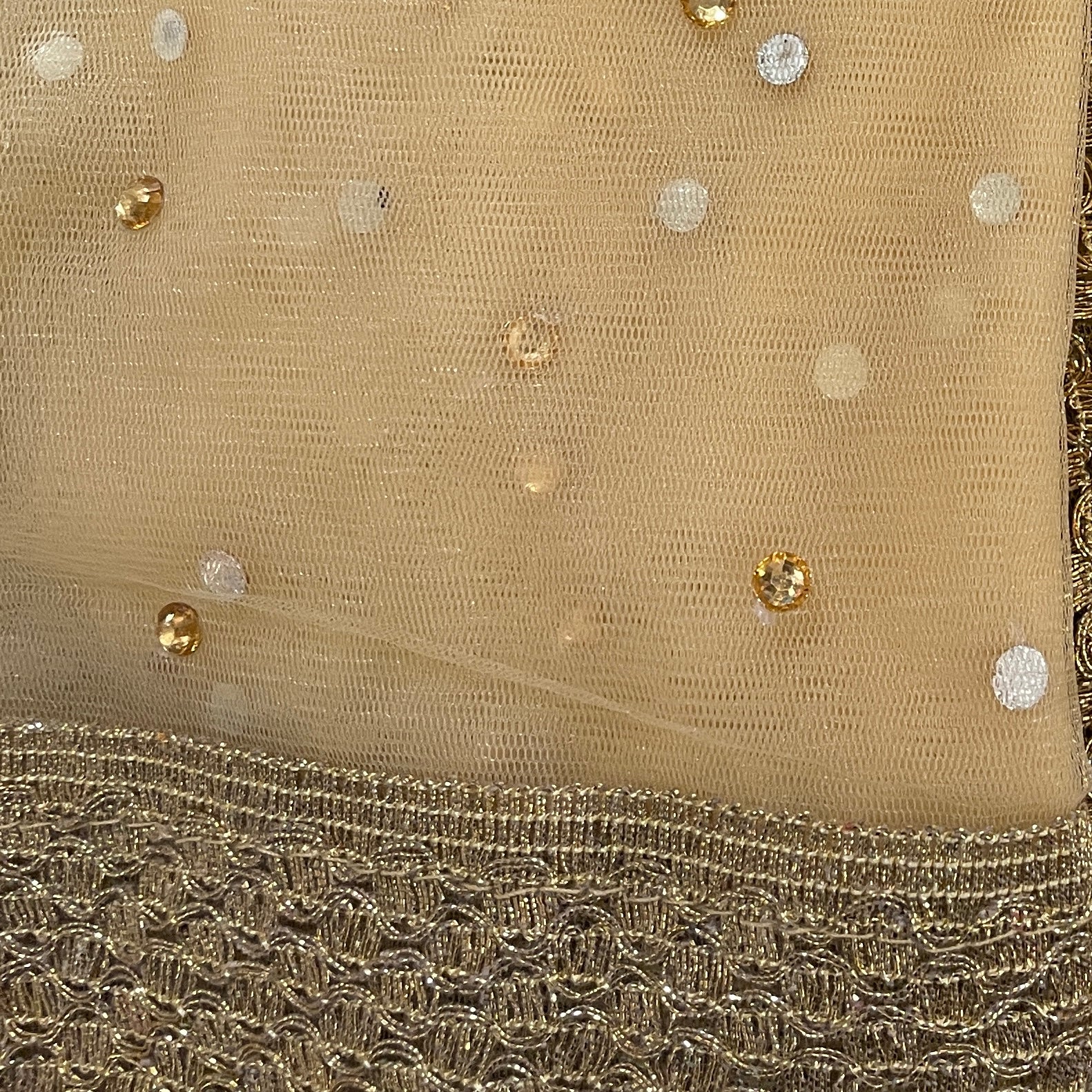 DT Stonework Dupatta - Vintage India NYC