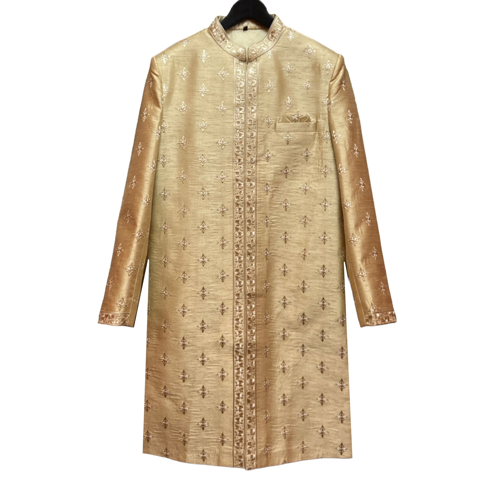 Gold Embroidered Sherwani - Vintage India NYC