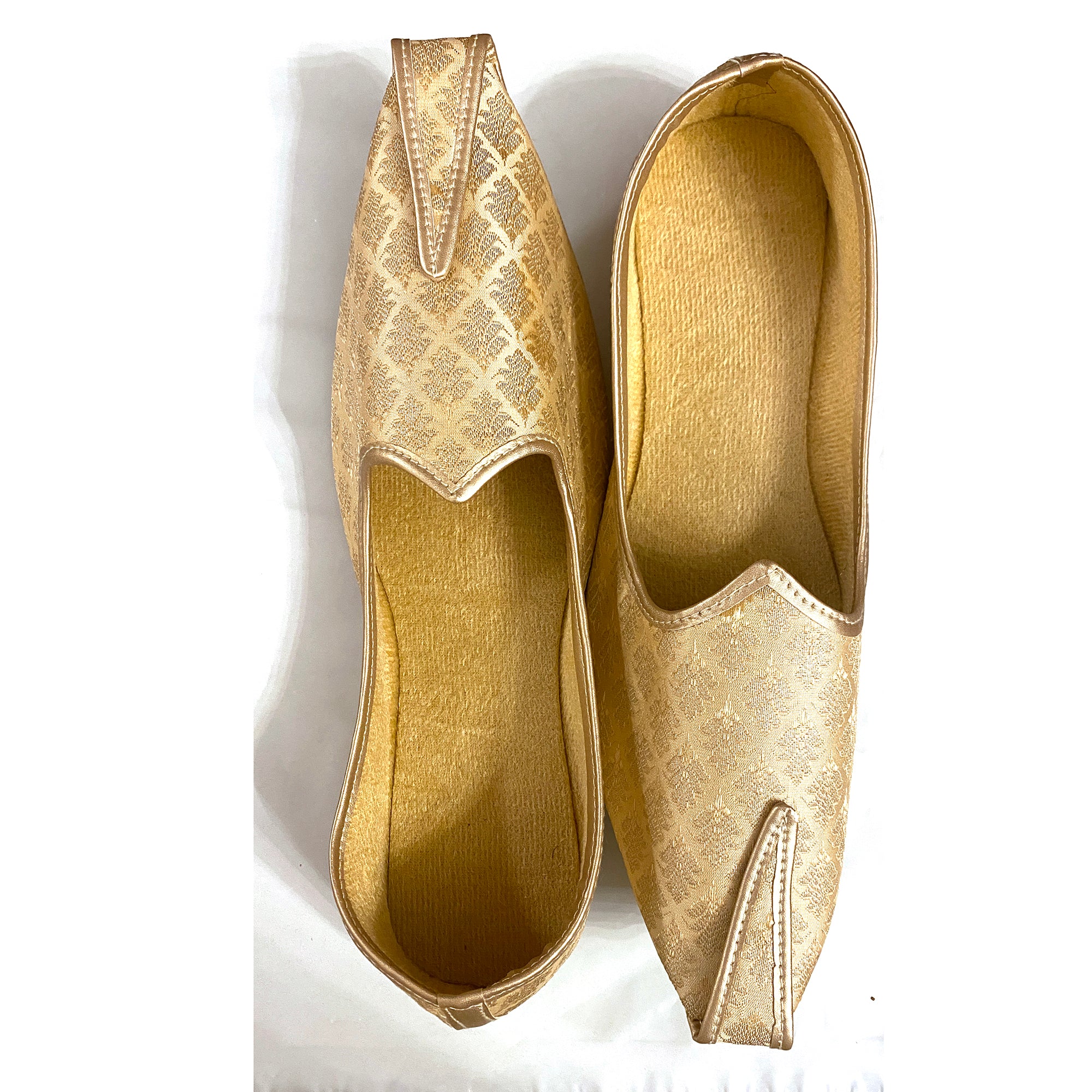 Gold Mojaris-Size 10 &  11 - Vintage India NYC