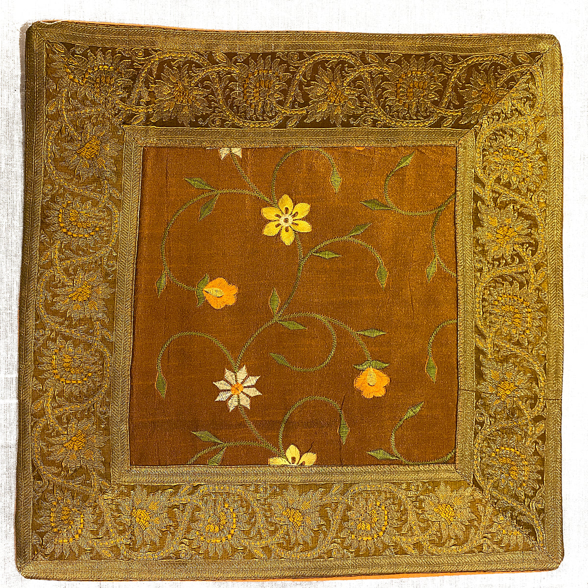 Silk Pillow Covers-Warm Tones-9 Styles - Vintage India NYC
