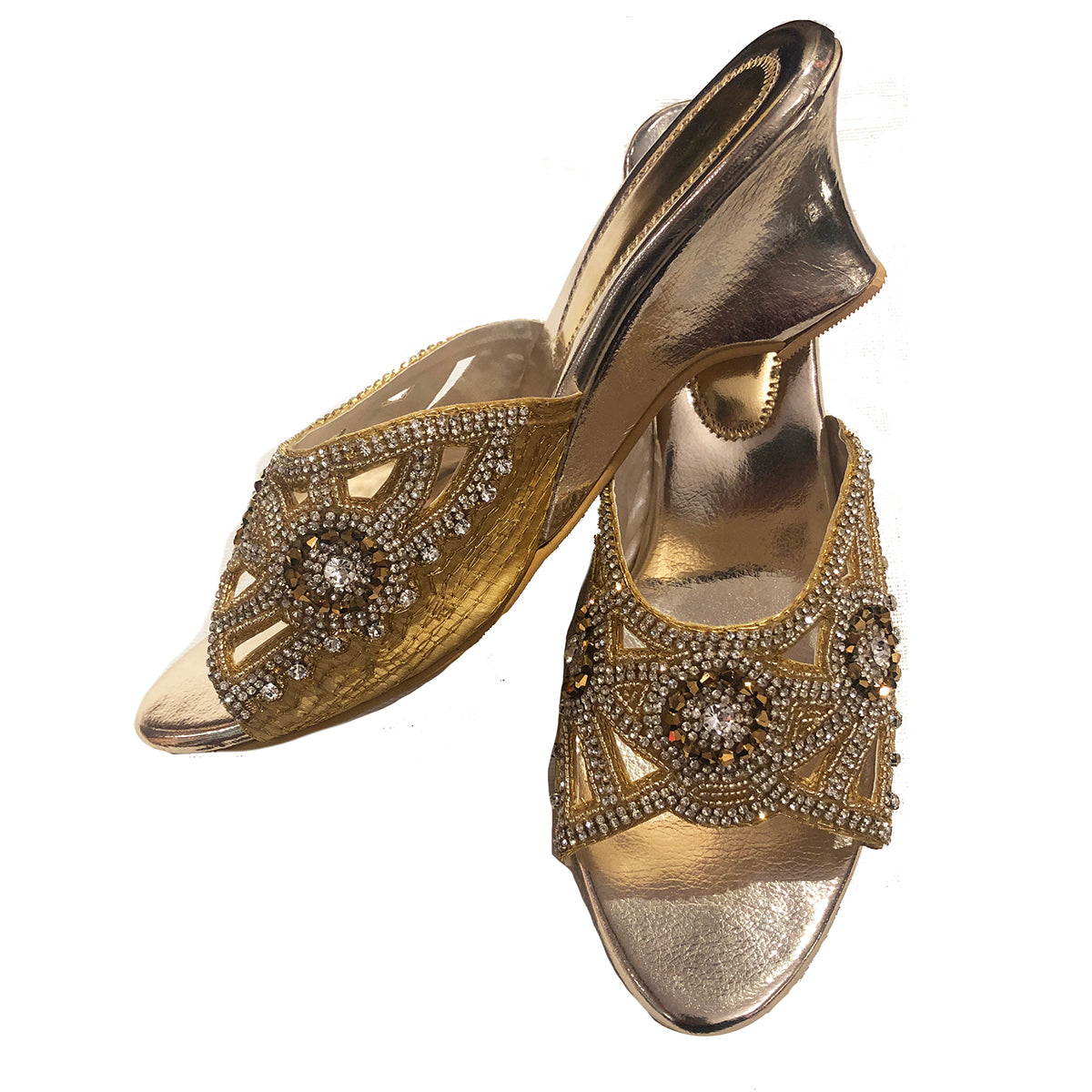 DT Gold Sandals 2 - Vintage India NYC