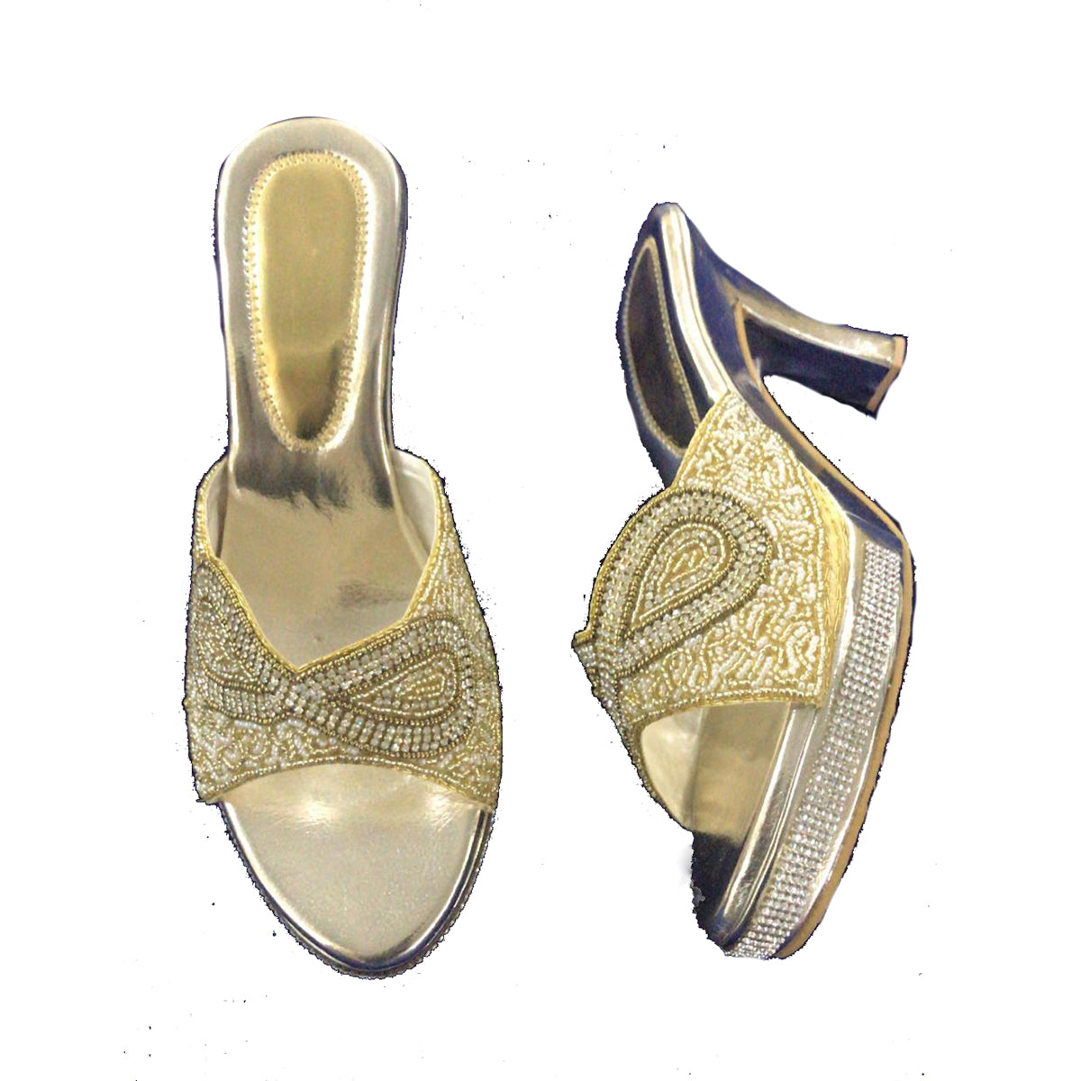 DT Gold Sandals3 - Vintage India NYC