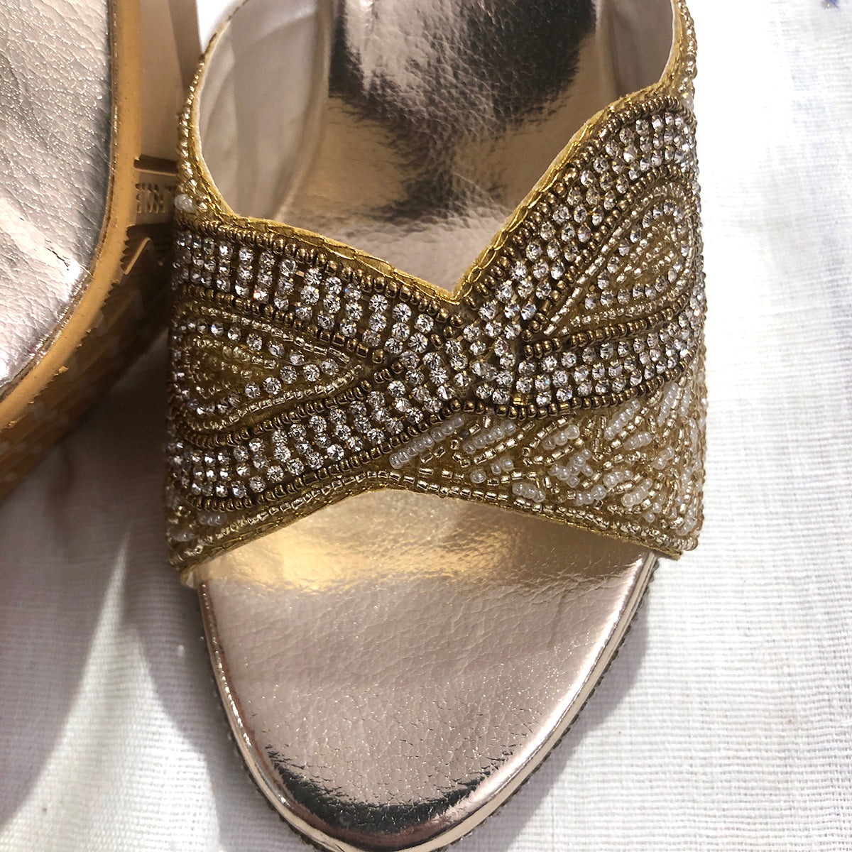 DT Gold Sandals3 - Vintage India NYC