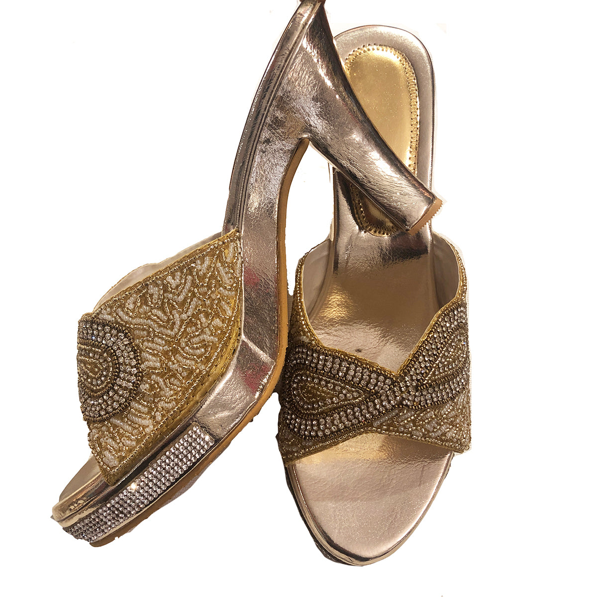 DT Gold Sandals3 - Vintage India NYC