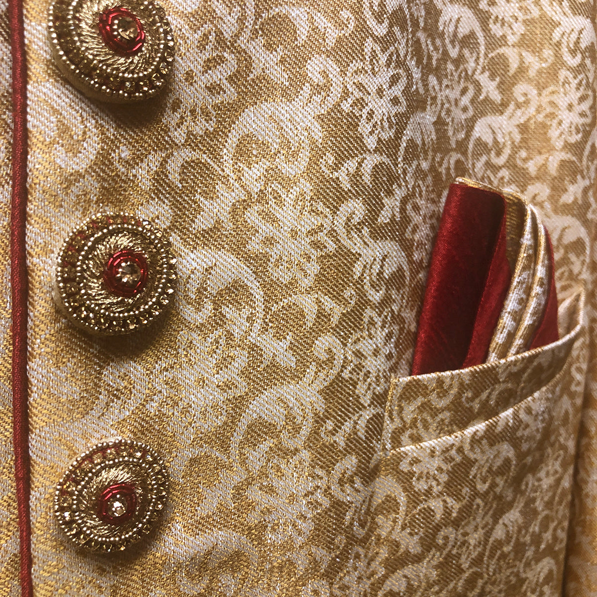 DK Gold Sherwani - Vintage India NYC
