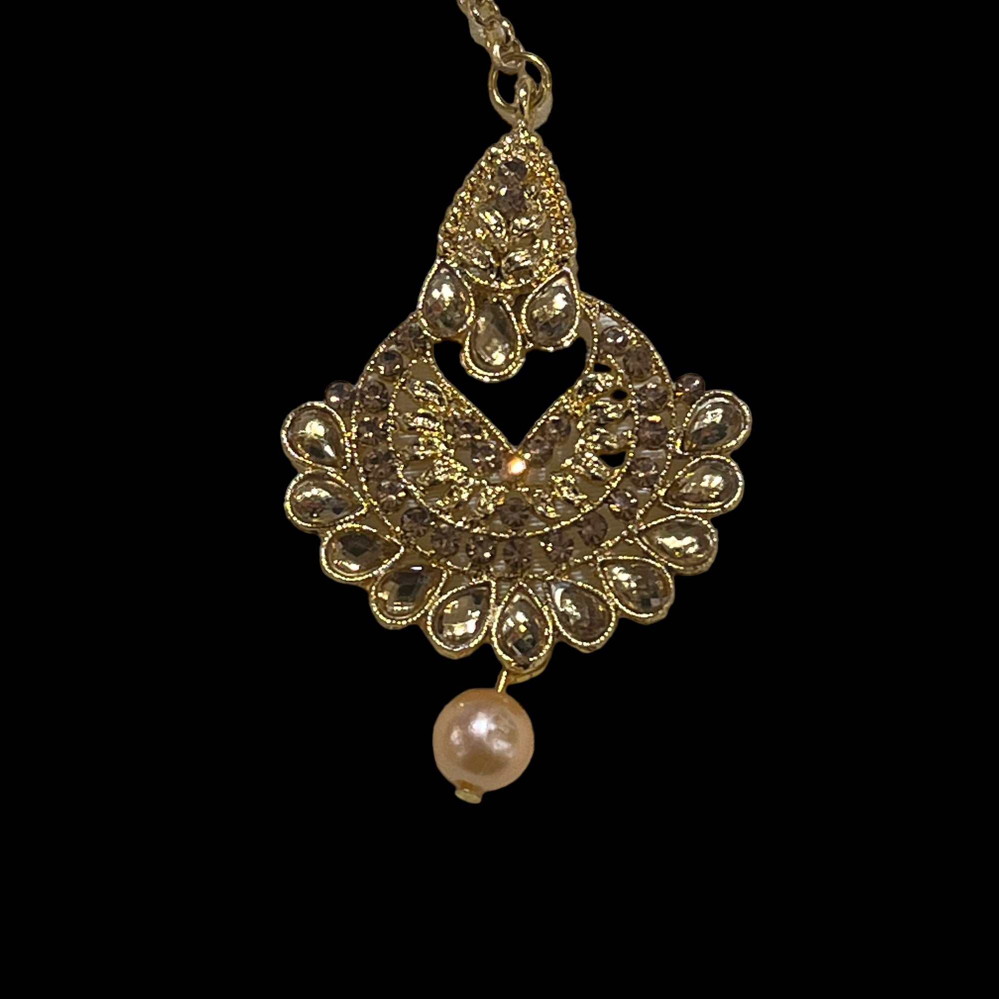 Gold Maang Tikkas-2 Styles - Vintage India NYC