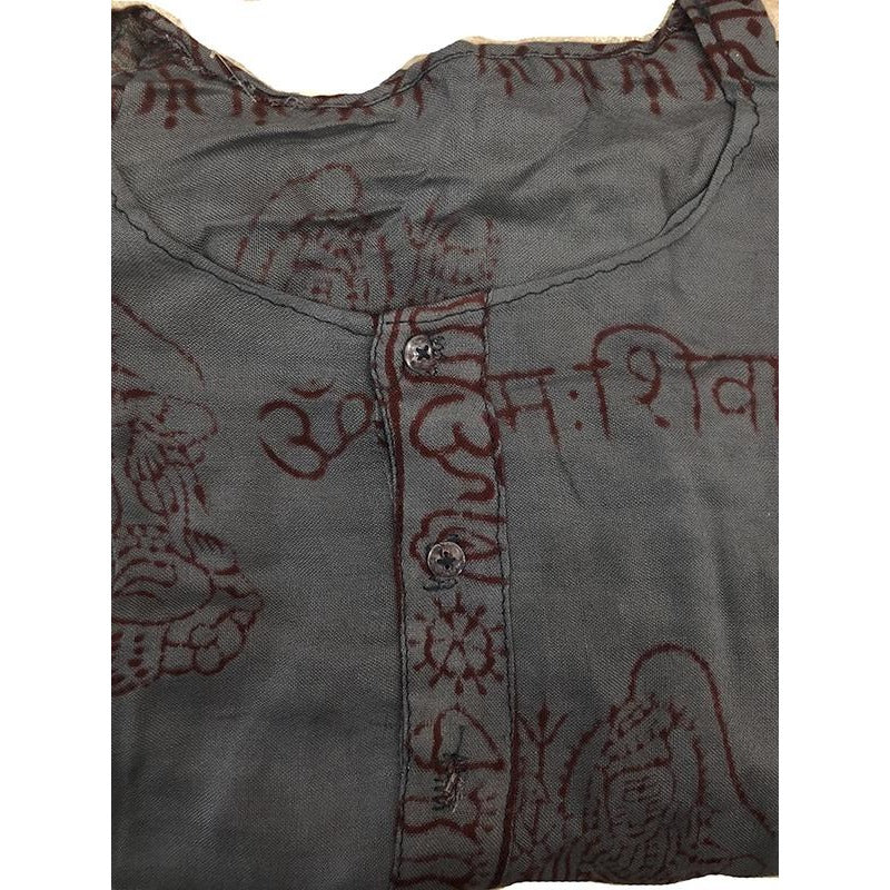 Om print shirt - Vintage India NYC