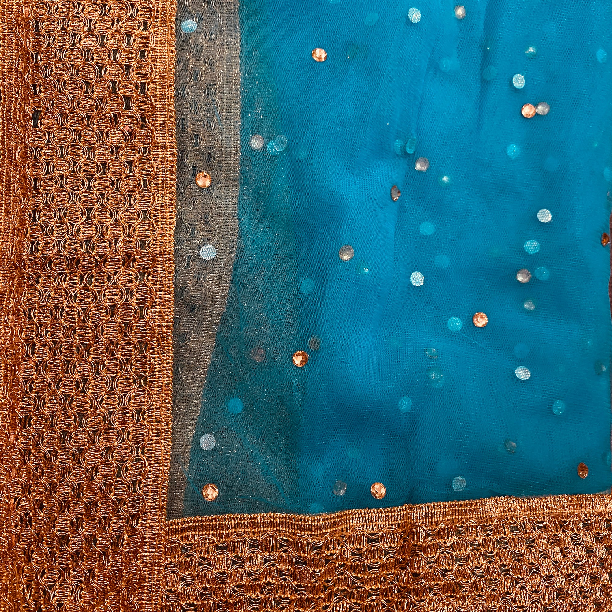 DT Stonework Dupatta - Vintage India NYC