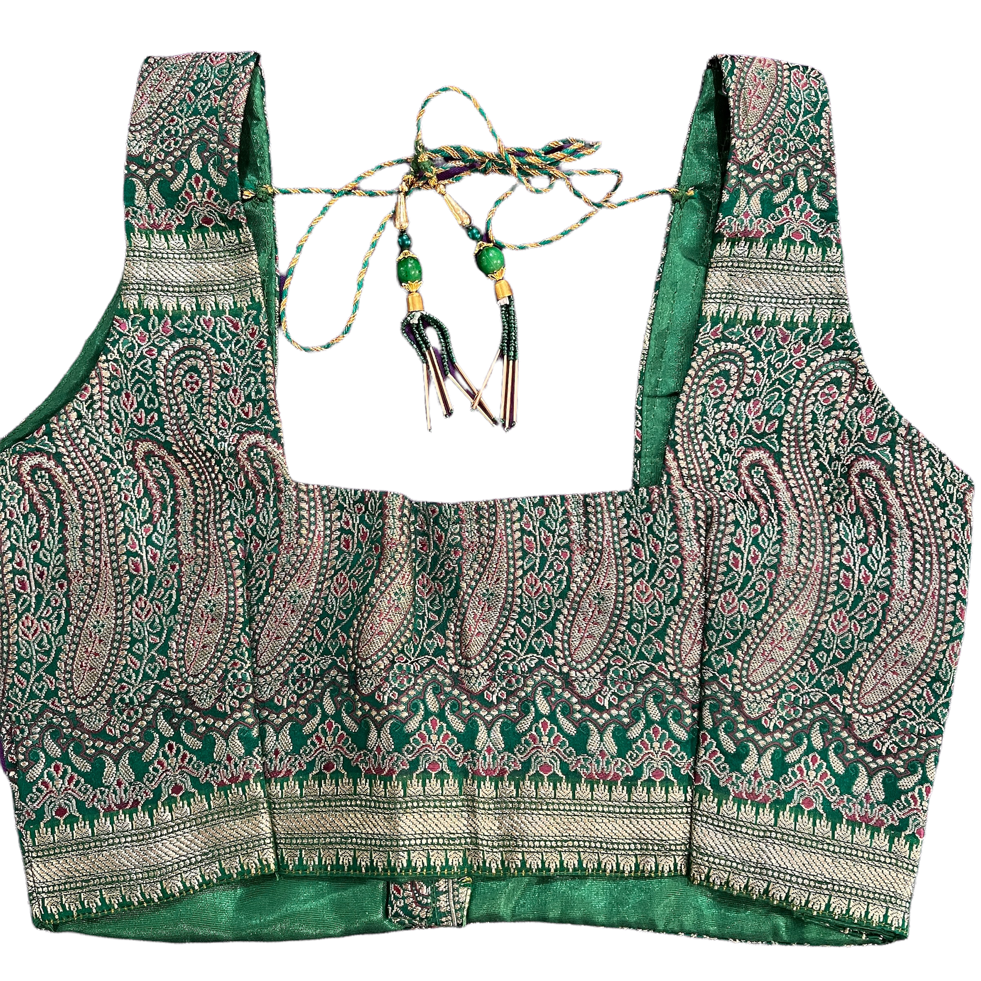 Brocade Saree Blouses-Size 30 - Vintage India NYC