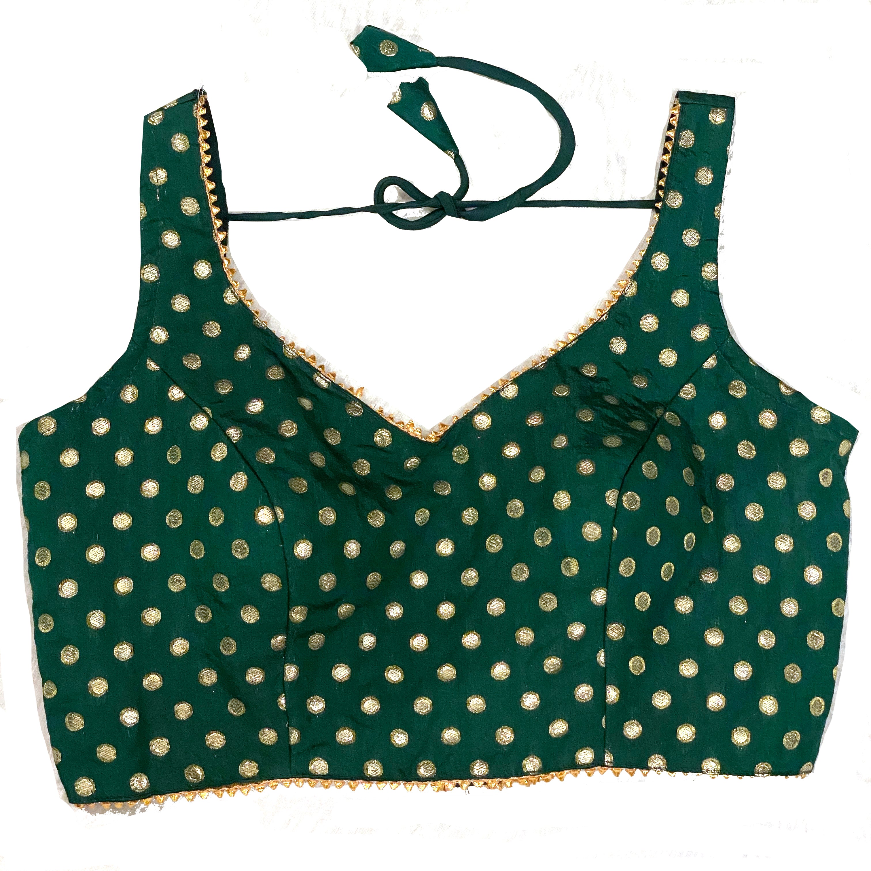 Brocade Saree Blouse-6 Colors - Vintage India NYC