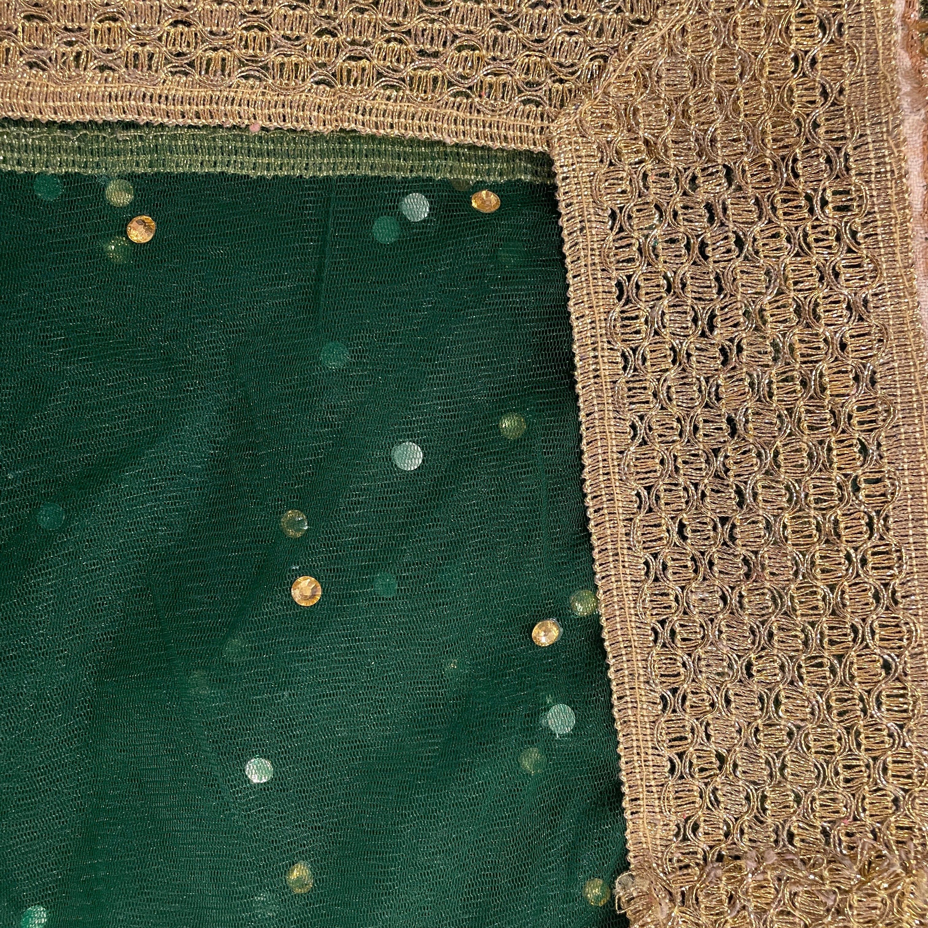 DT Stonework Dupatta - Vintage India NYC