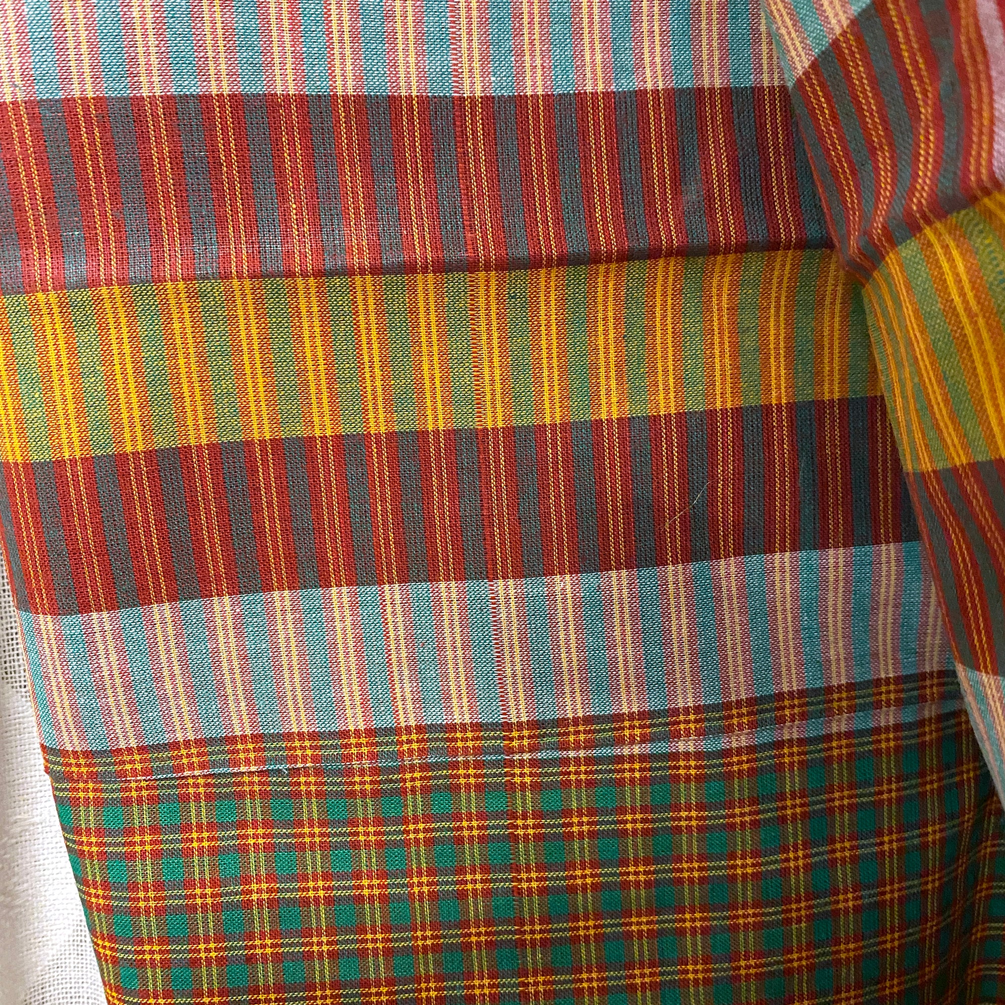 Plaid Gamcha Towel - Vintage India NYC