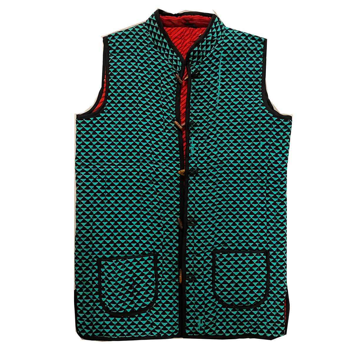 Mens Reversible Quilted Vests - Vintage India NYC