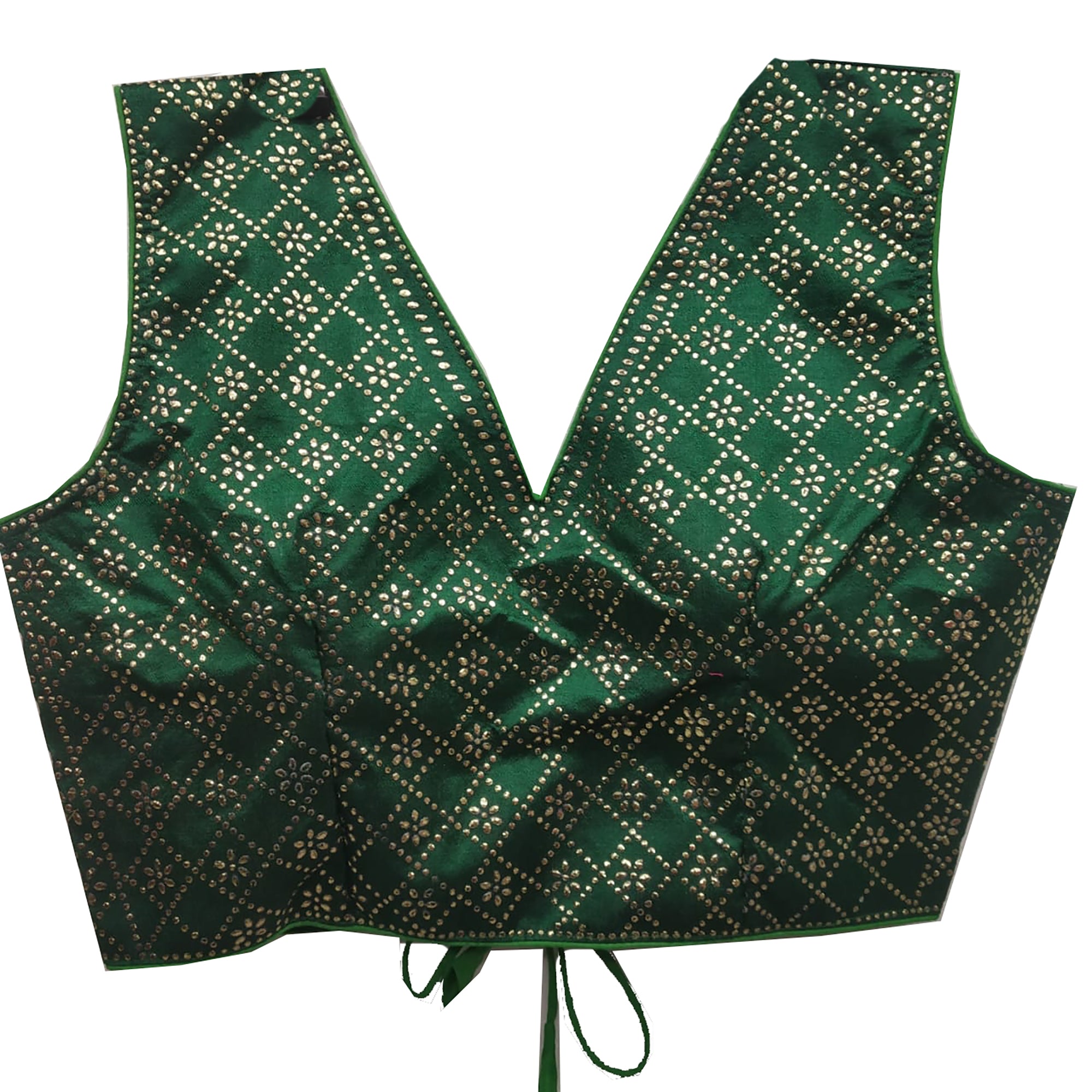 V Neck Choli Blouse-6 Colors - Vintage India NYC