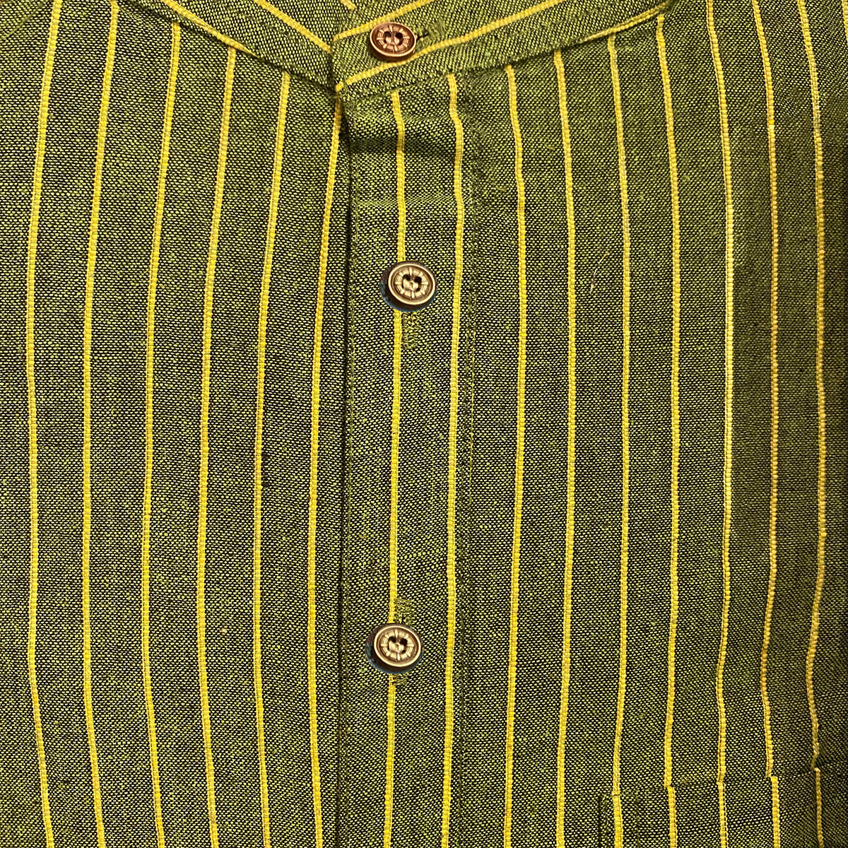 Striped Khadi Kurtas-Size 40-44 - Vintage India NYC