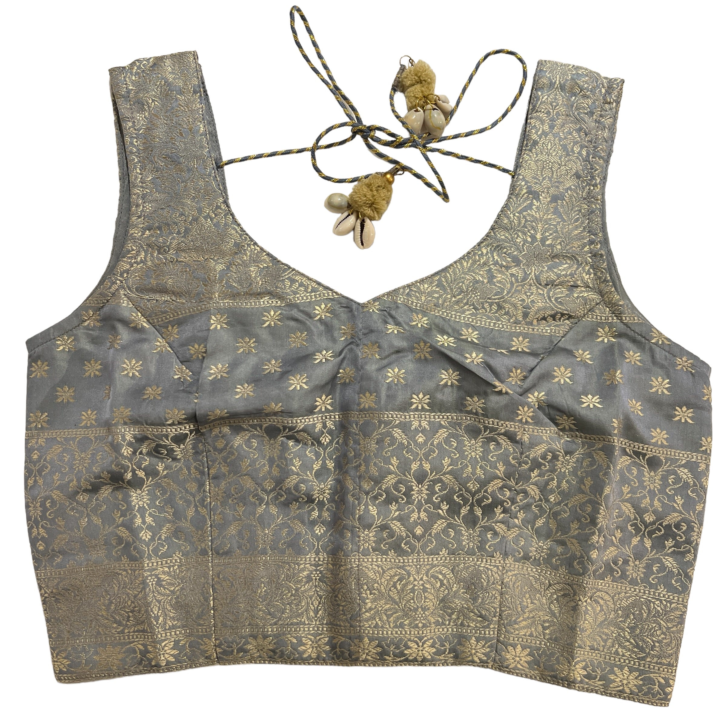 Brocade Saree Blouses-Size 30 - Vintage India NYC