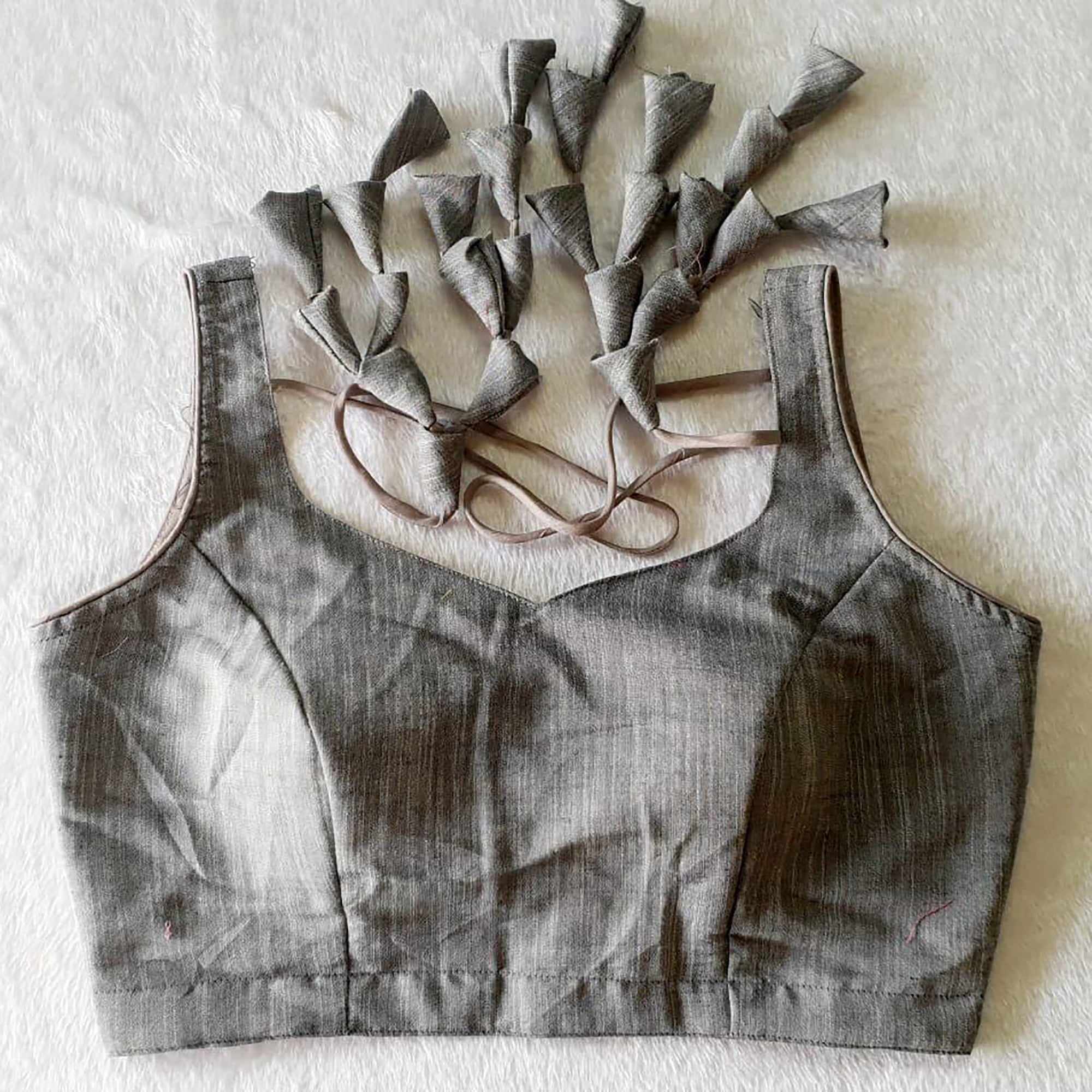Linen Cotton Choli Blouses-7 Colors - Vintage India NYC