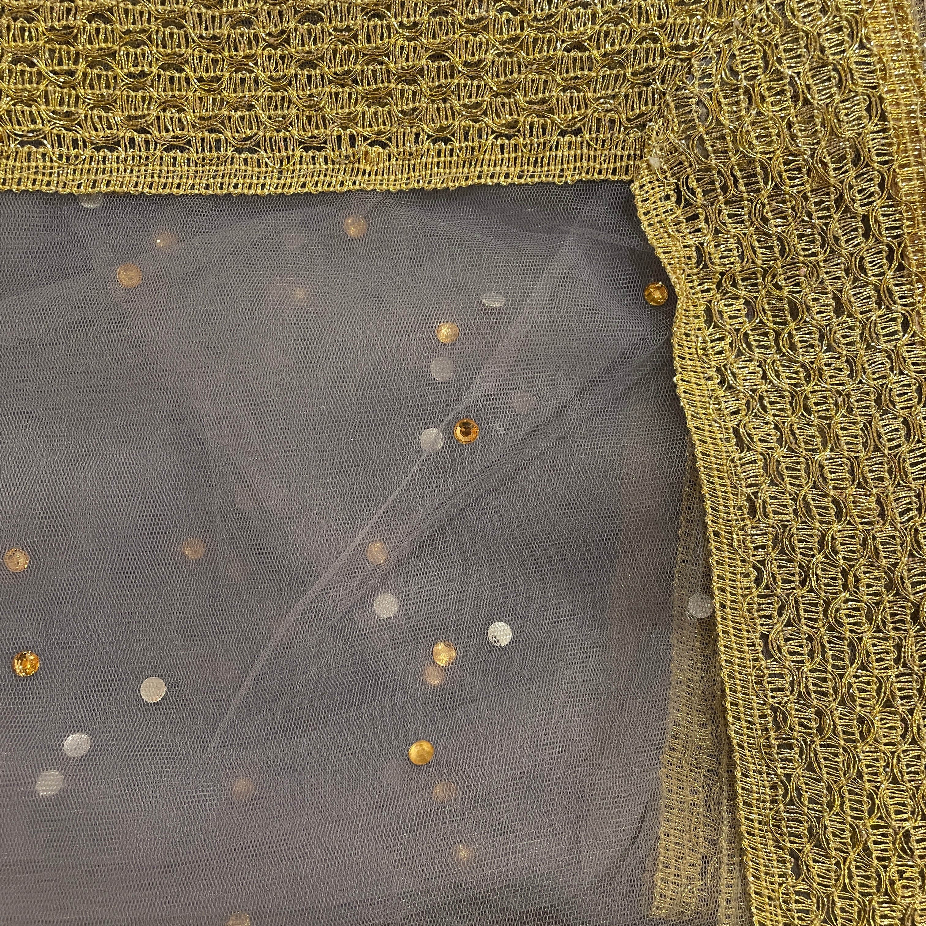DT Stonework Dupatta - Vintage India NYC