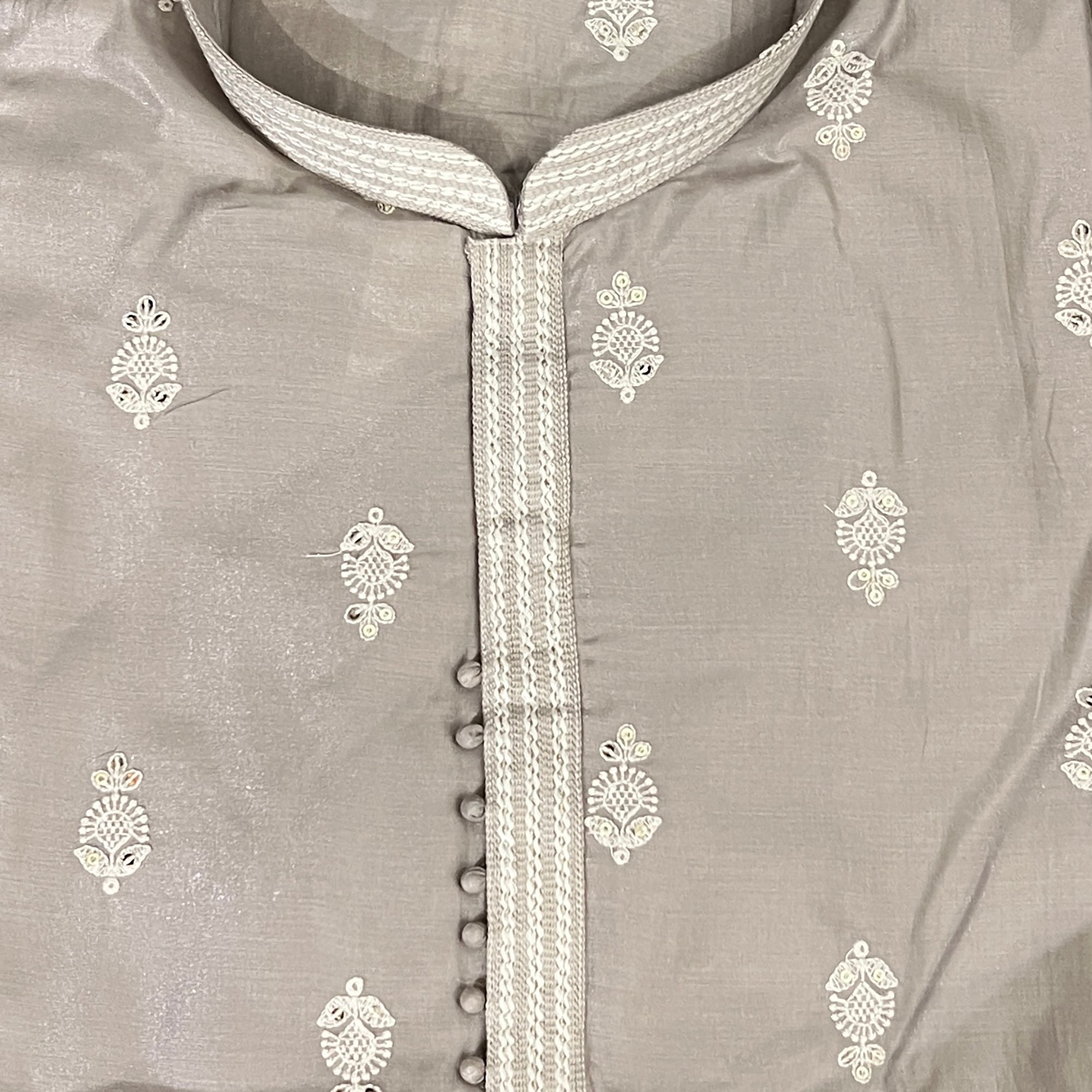 YD Flower Buta Embroidered Kurtas-3 Colors - Vintage India NYC