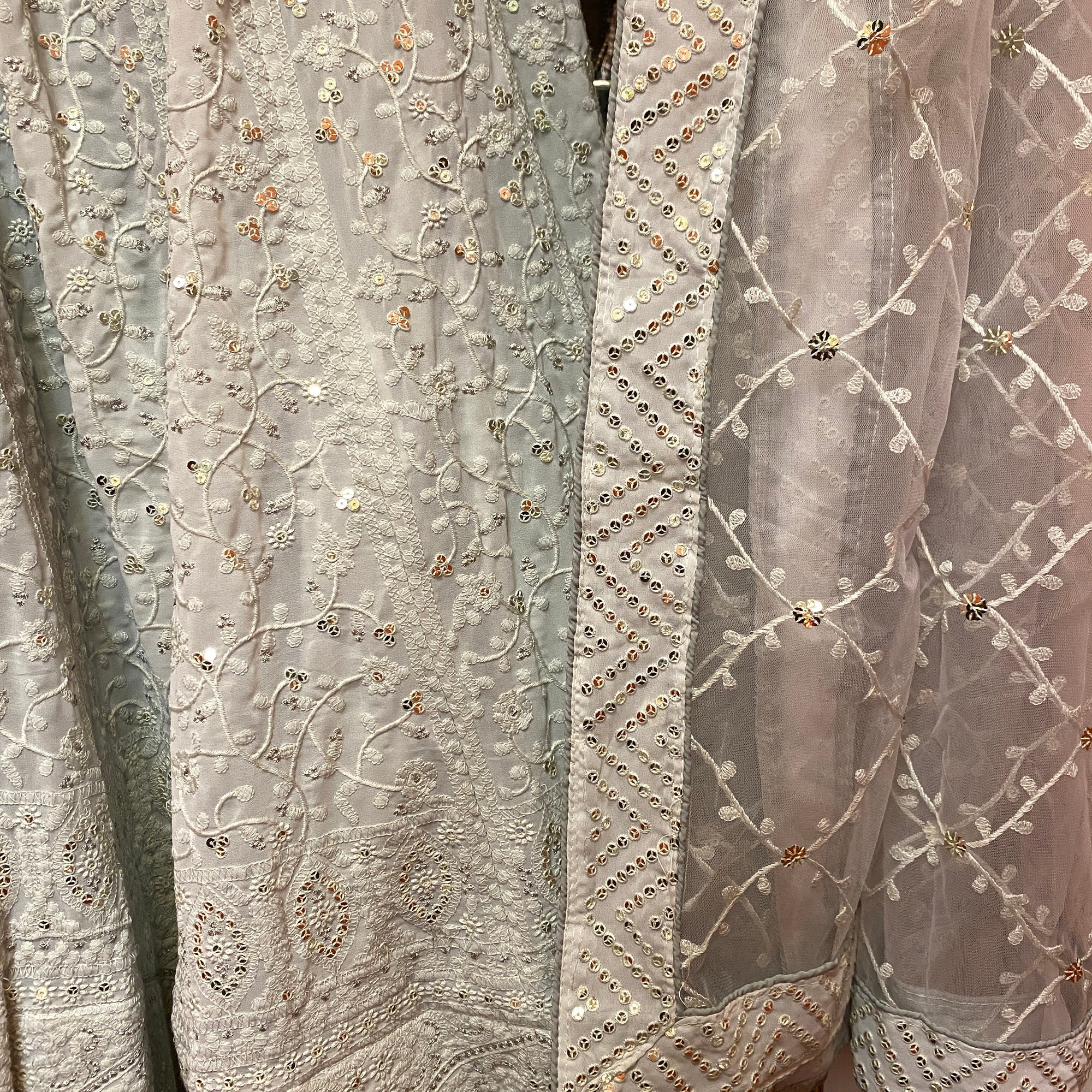 YD GreyLehenga Set - Vintage India NYC