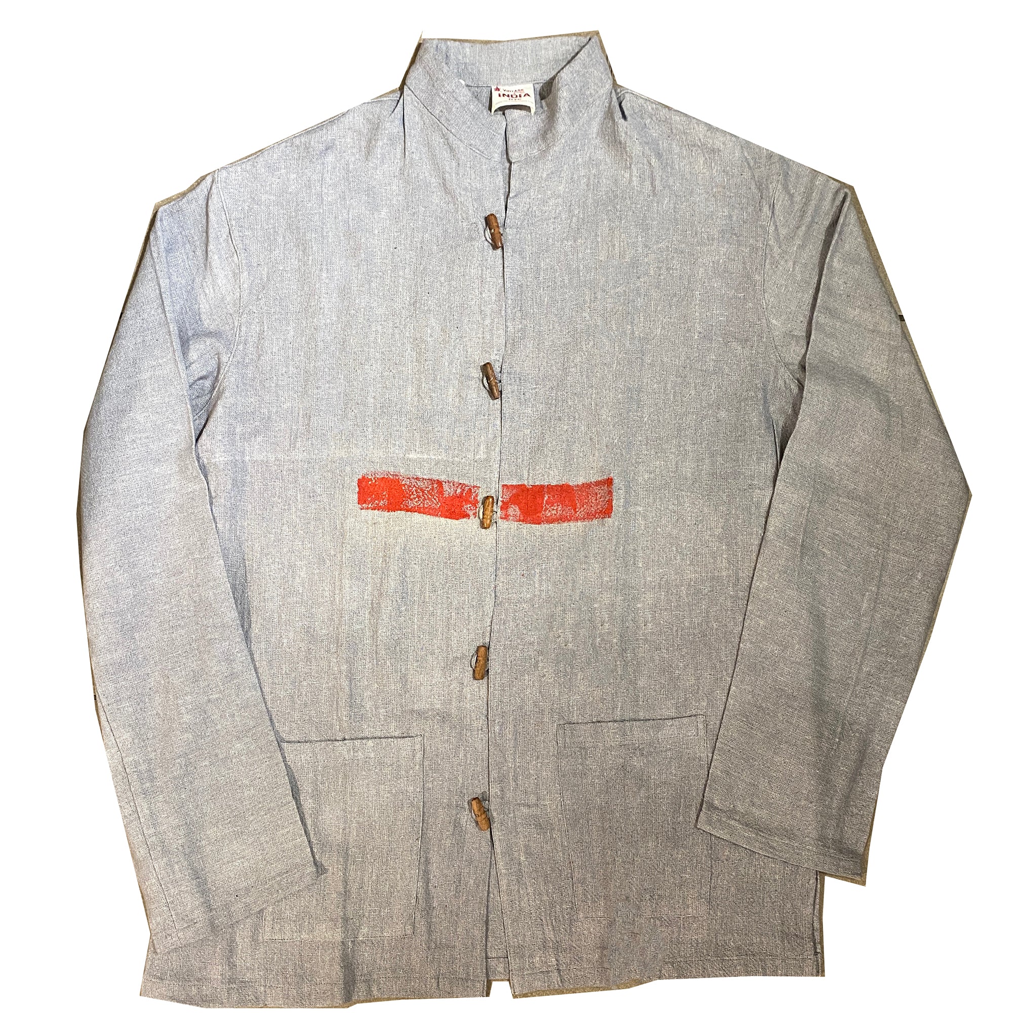 Organic Cotton Red Stripe Jacket - Vintage India NYC