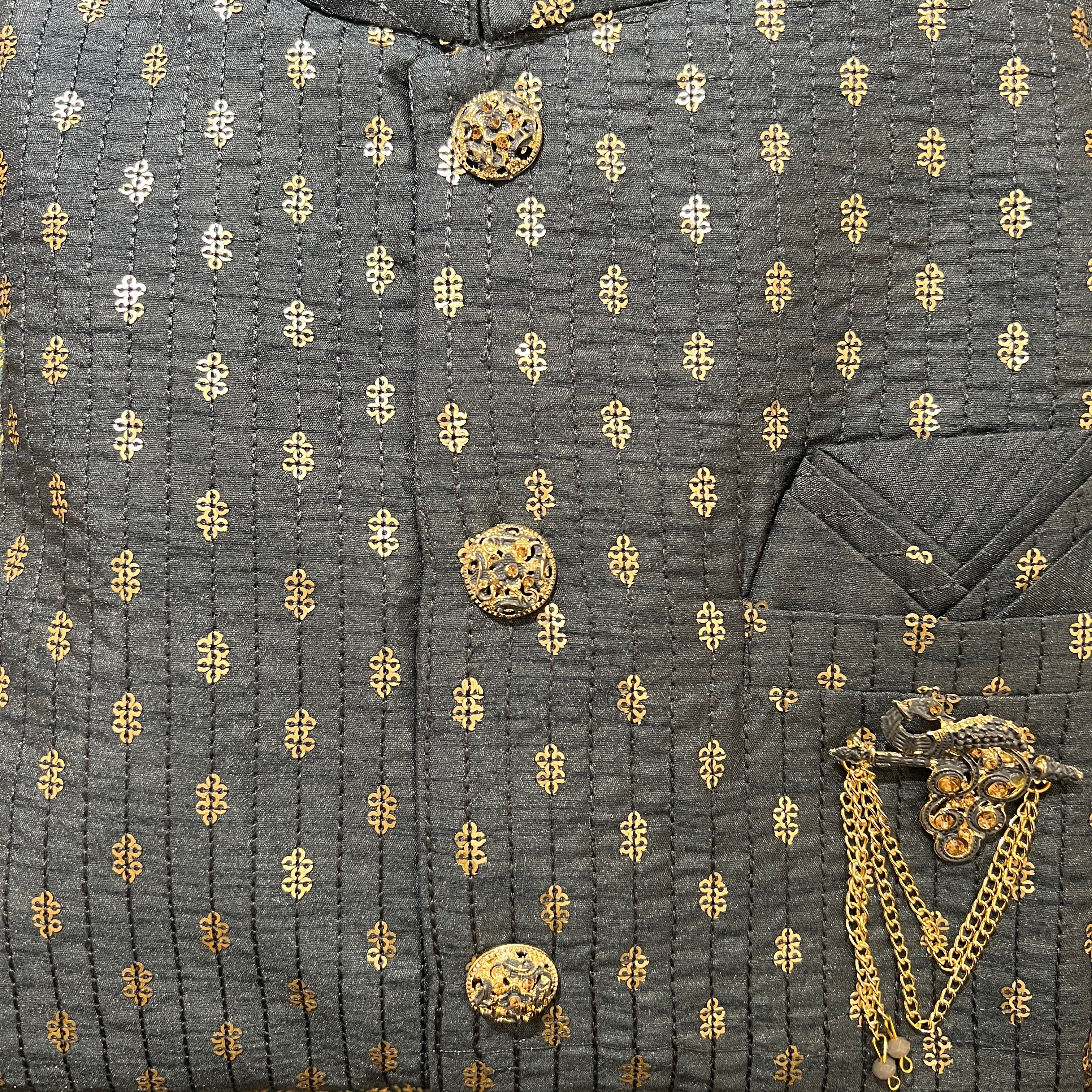 YD Sequin Vest Set-2 Colors - Vintage India NYC