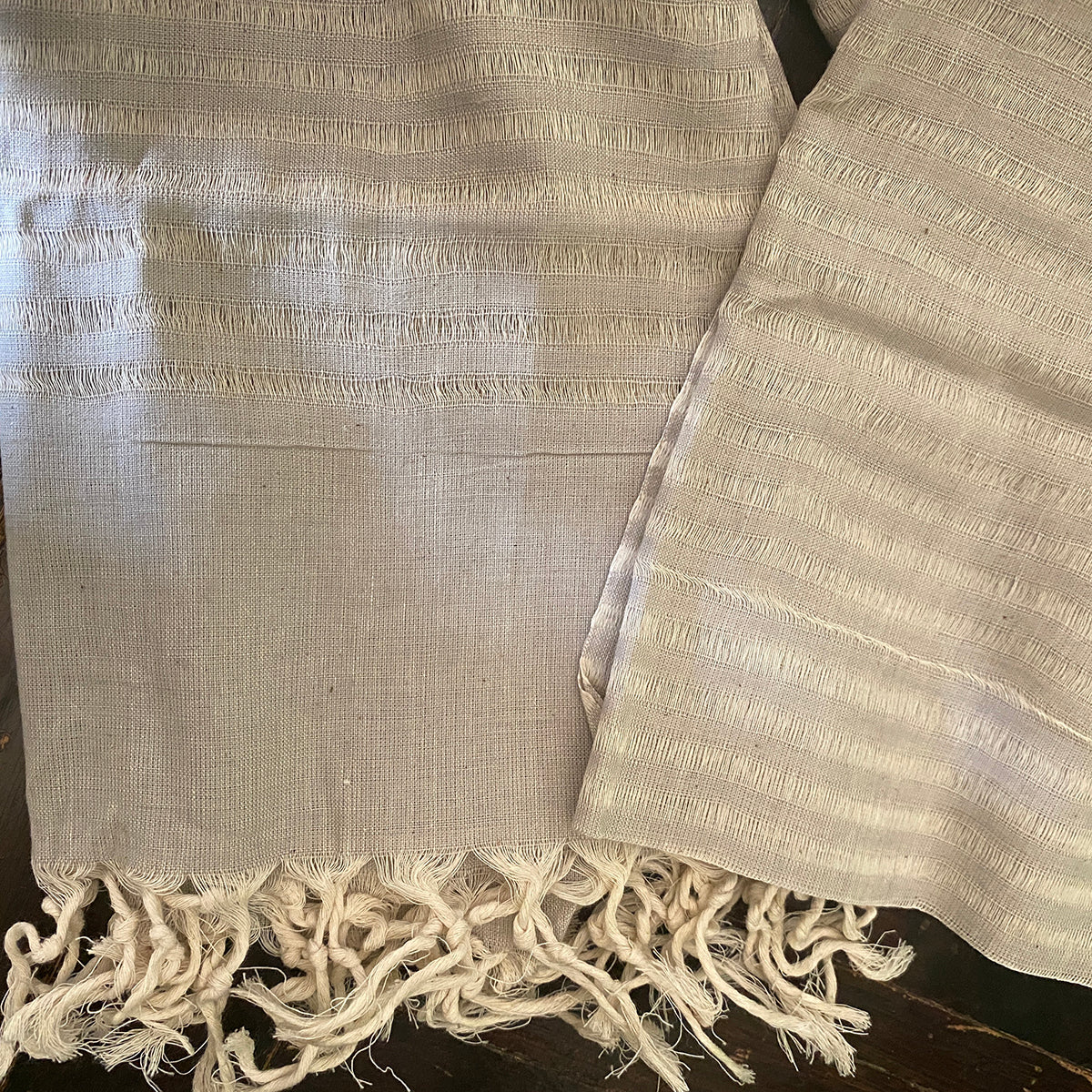 Handwoven Striped Cotton Scarves-10 Colors - Vintage India NYC