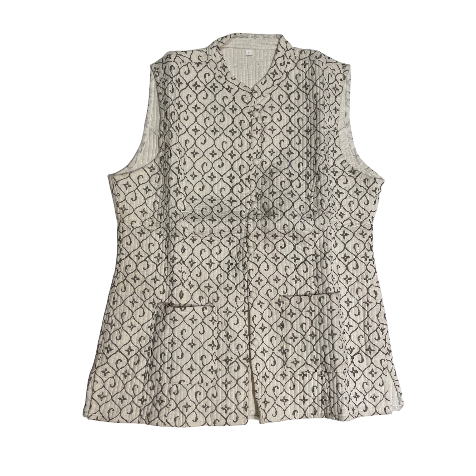 Reversible Quilted Vest-Size 36 - Vintage India NYC