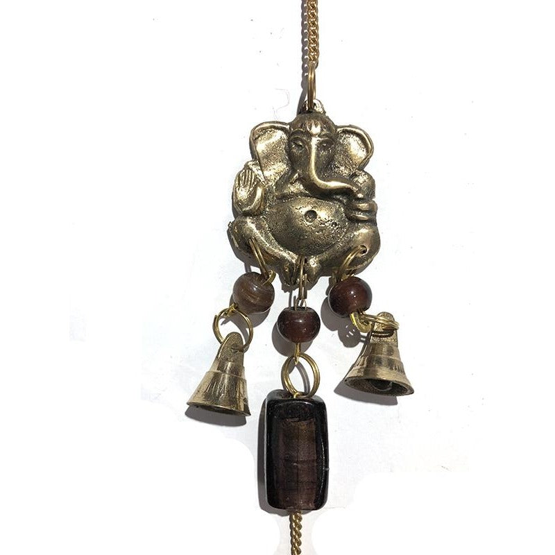 AK DOUBLE GANESH HANGING BELL - Vintage India NYC